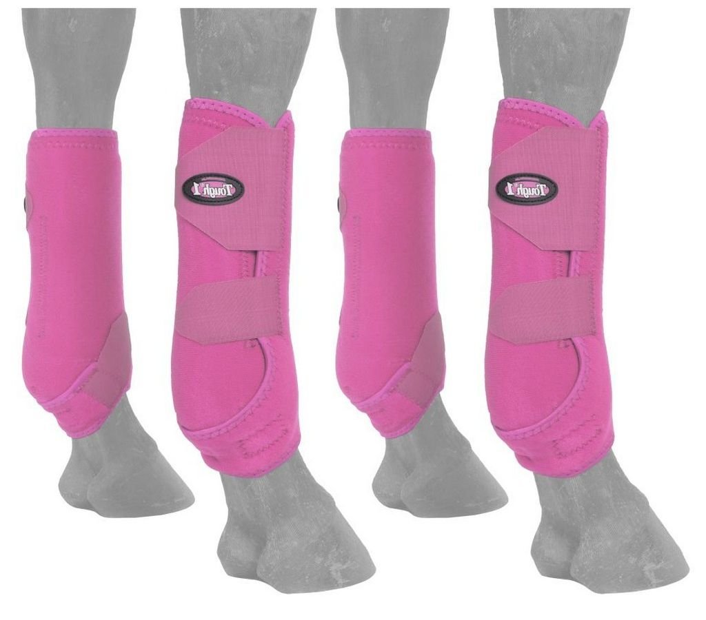 Tough 1 Extreme Vented Sport Boots Set, Pink, Large