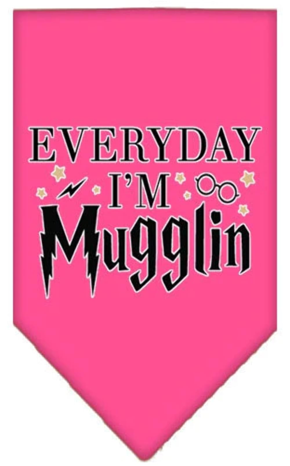 Mirage Pet Product Everyday I'm Mugglin Screen Print Bandana Red Small