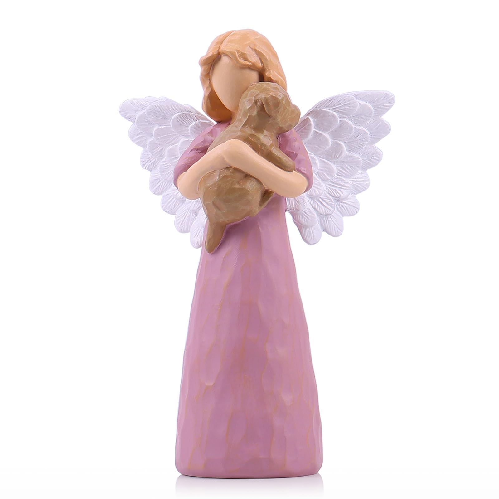 Dog Memorial Gifts For Loss Of Dog - Sympathy Keepsake, Pet Remembrance For Loss, Rainbow Bridge Figurines, Bereavement Angel St