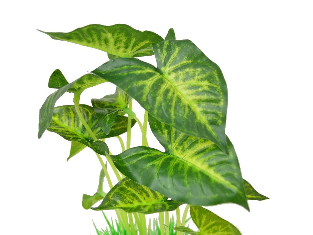 CNZ Aquarium Decor Fish Tank Decoration Ornament Artificial Plastic Plant Green, 9.5-inch