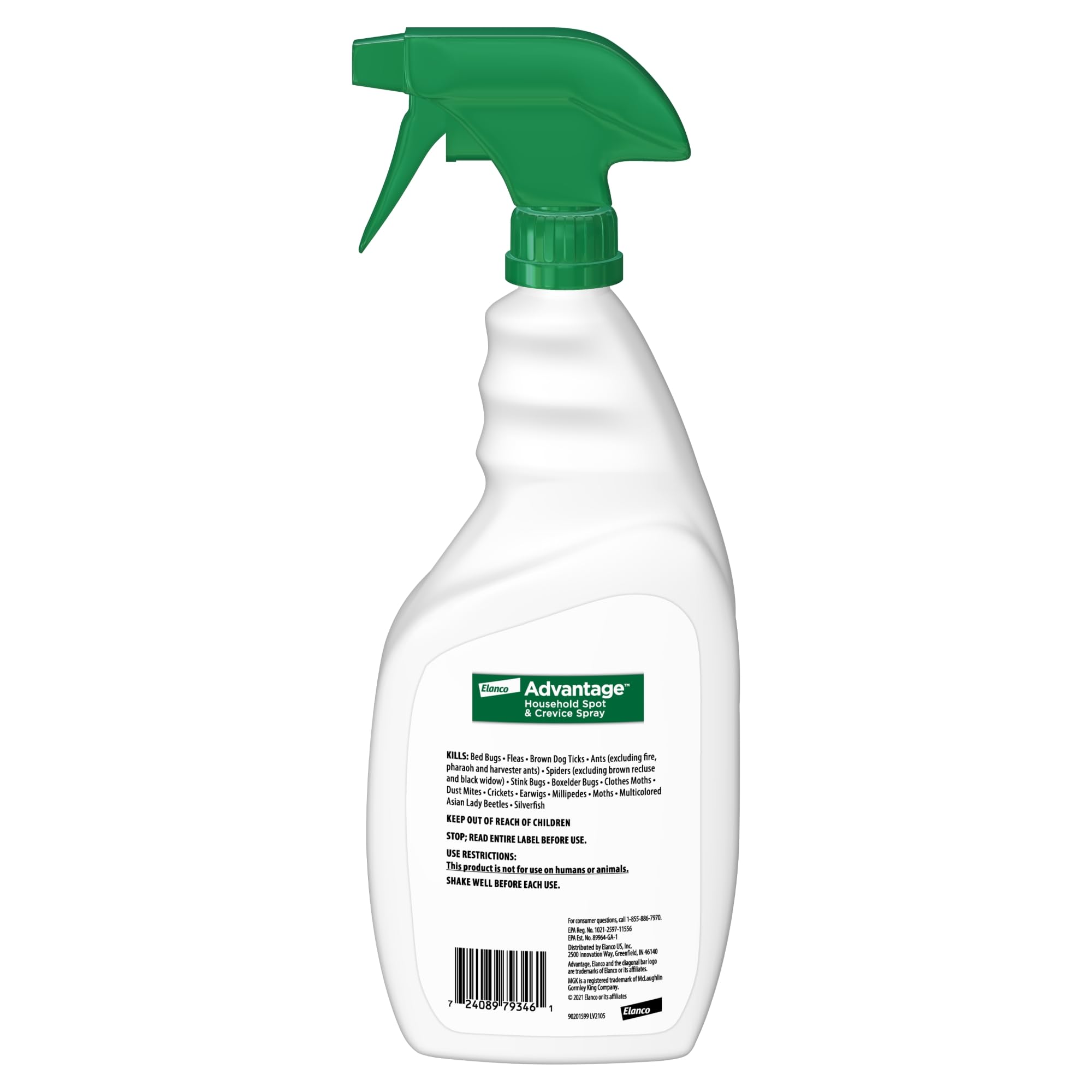 Advantage Household Spot & Crevice Spray | Kills Fleas & Ticks & Bedbugs | 24 oz.