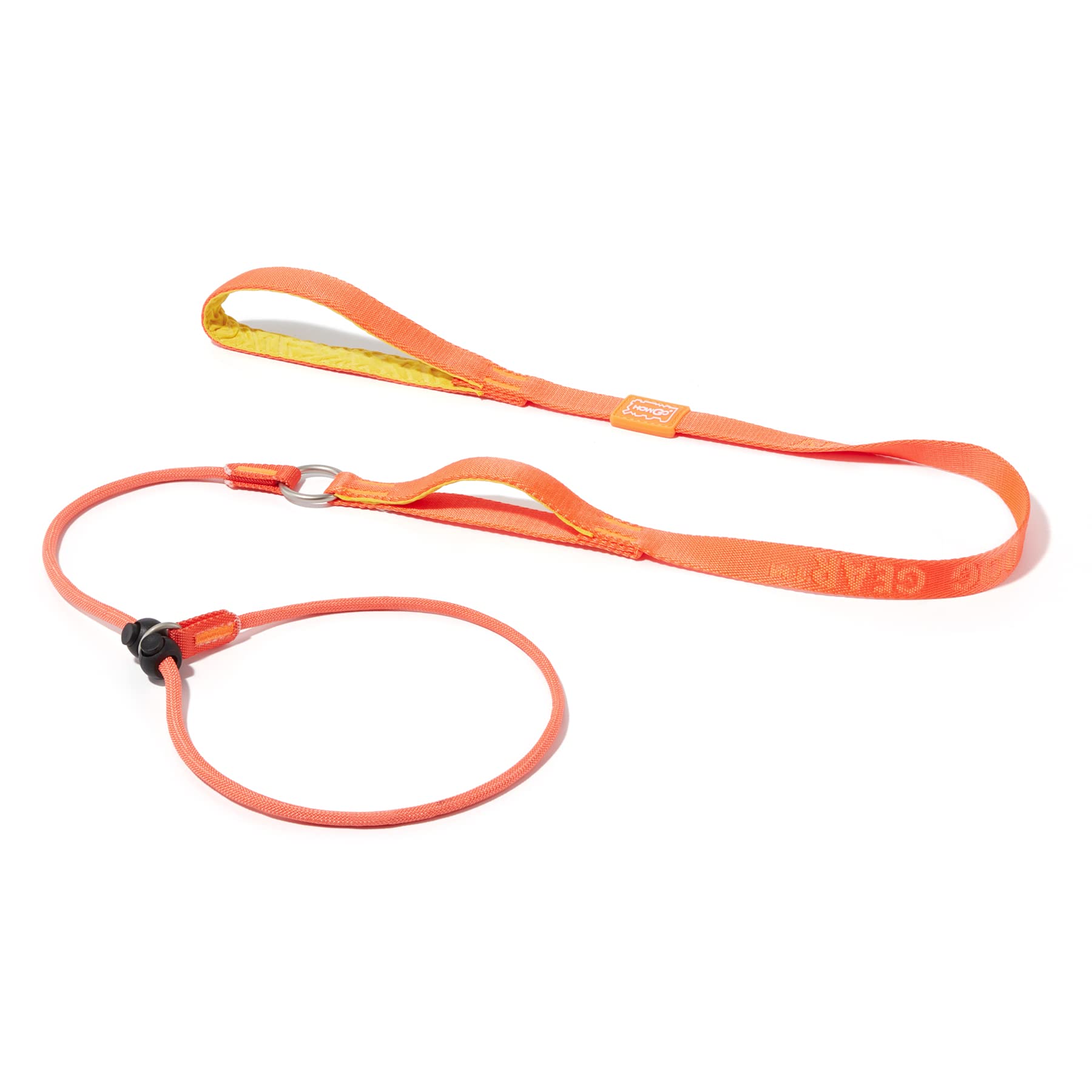 Howgo Dog Slip Lead Dog Leash,Training Leash,Cinch Leash, No-Pull Slip Leash And Collar,Heavy Duty&Durable,Padded Handle,For All Breeds,5Ft (Orange)