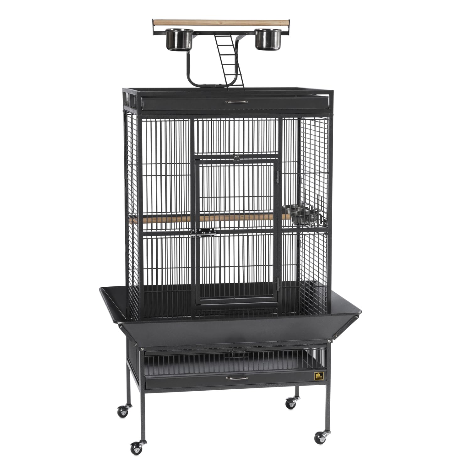 Prevue Hendryx Signature Select Series Wrought Iron Bird Cage In Black