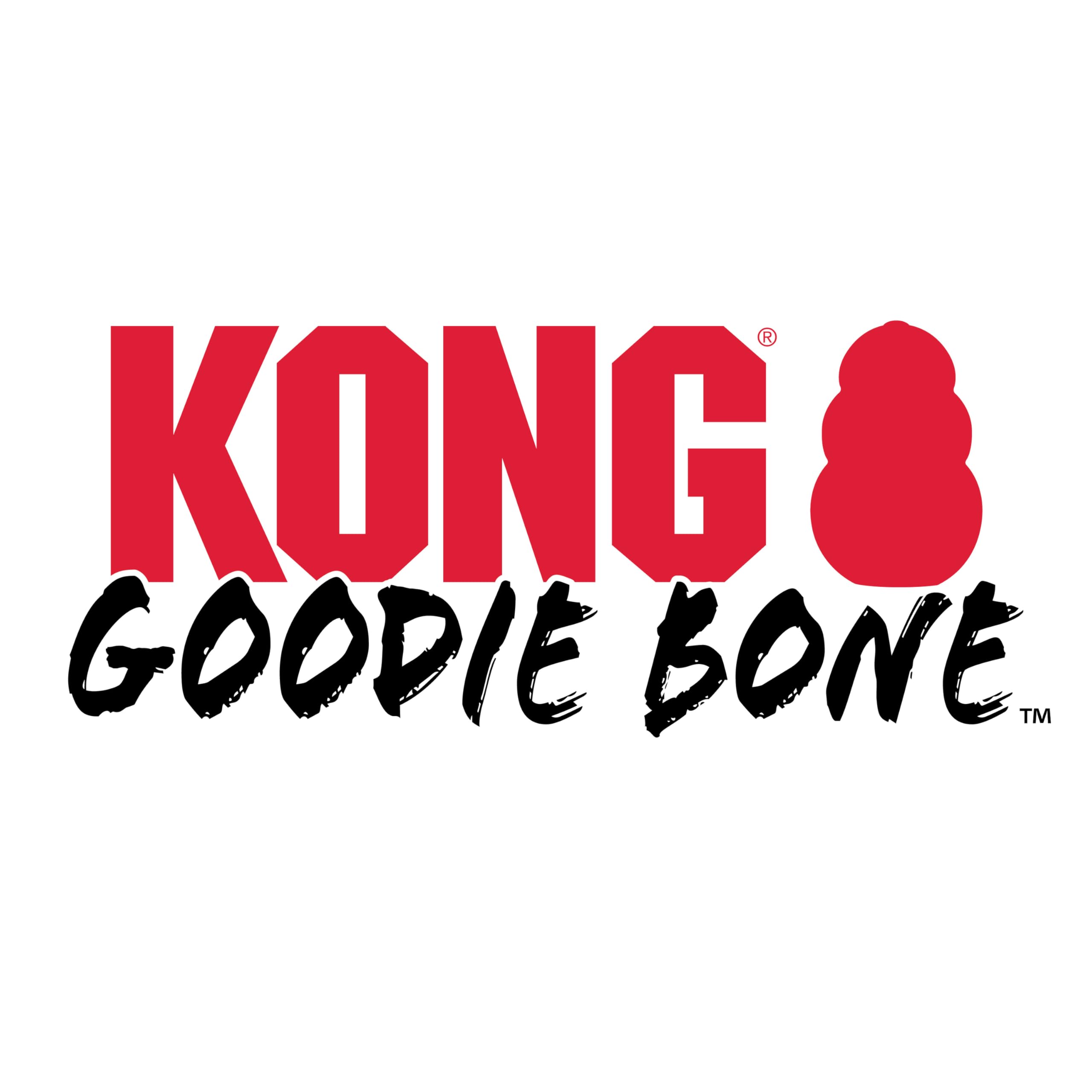 KONG - Extreme Goodie Bone - KONGs Most Durable Natural Rubber Dog Bone for Power Chewers - Black - For Large Dogs
