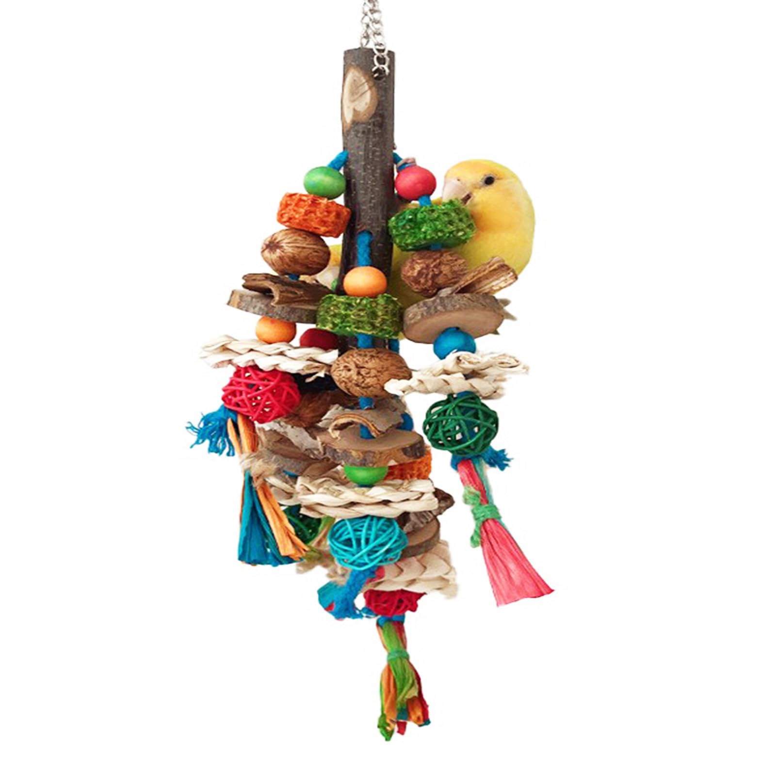 Fbirdy Bird Chew Toys, Hanging Chew Toys For Birds Parrot Toys For Large Birds, Bird Cage Accessories For Parrots Parakeet, Chin