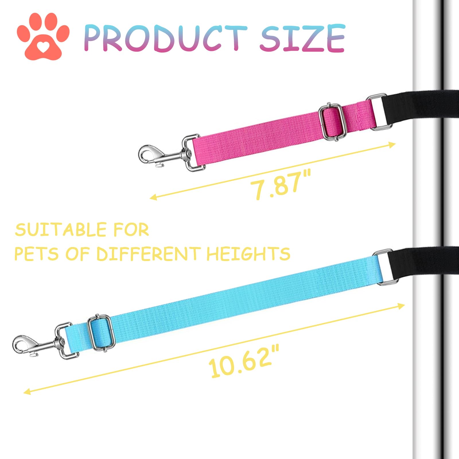 Cuteabc Pet Dog Grooming Arm Accessories, 2 Pcs Stable Grooming Arm Extender,Extension Strap Groomers Helper Grooming Loop,Dog G