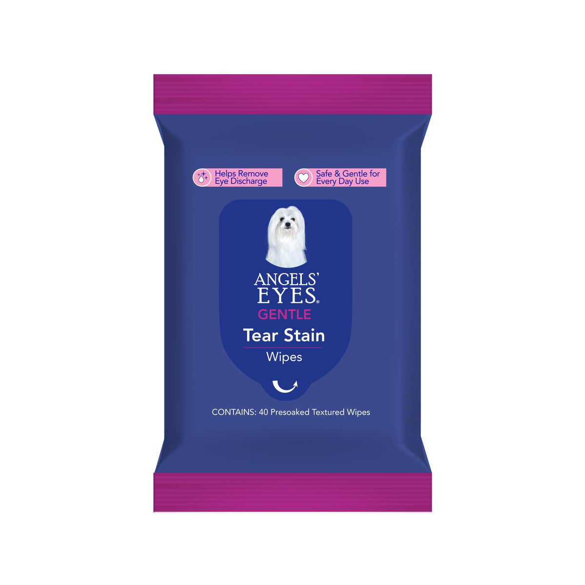 Angels Eyes Face, Eye & Paw Cleansing & Tear Stain Wipe, Large 4   X7    Hypoallergenic Dog & Cat Wipes, Reduce Tear Stains, Dir