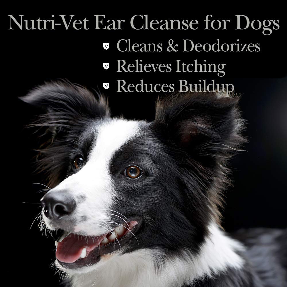 Nutri-Vet Ear Cleanse for Dogs - Ear Cleaner & Deodorizer - 8 oz, White, 8-oz bottle