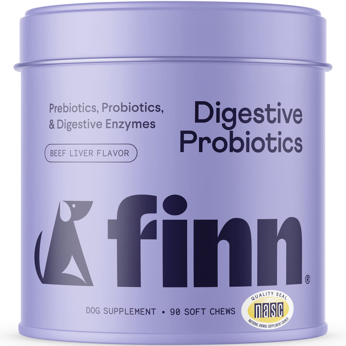 Finn Digestive Probiotics For Dogs - Complete Digestive System Support With Pumpkin, Prebiotics, & Live Probiotics - Vet Recomme