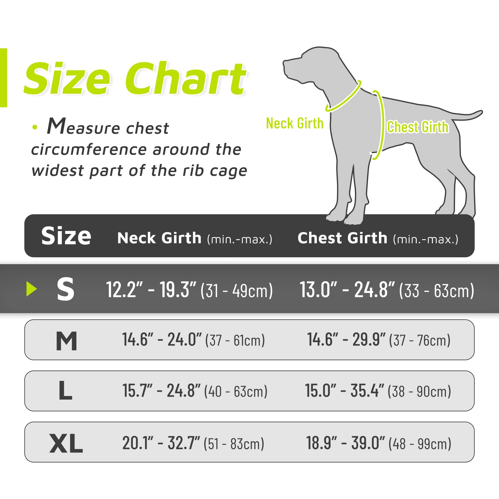 Eagloo Dog Harness Small Sized Dog, No Pull Service Vest With Reflective Strips And Control Handle, Adjustable And Comfortable For Easy Walking, No Choke Pet Harness With 2 Metal Rings, Green, S