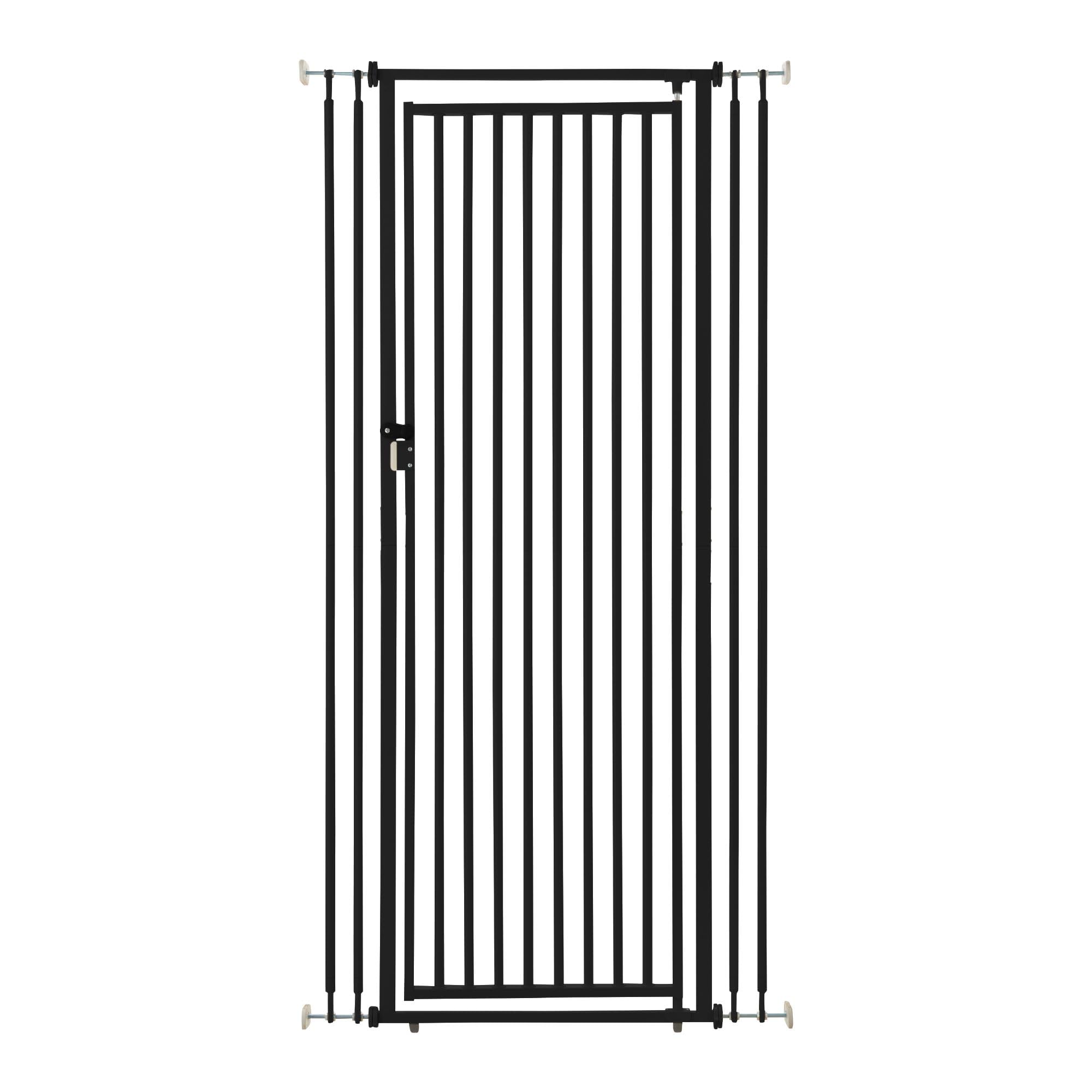 Richell Steel 70-inch Extra Tall Cat Safety Gate 28 - 37.5 Wide Black