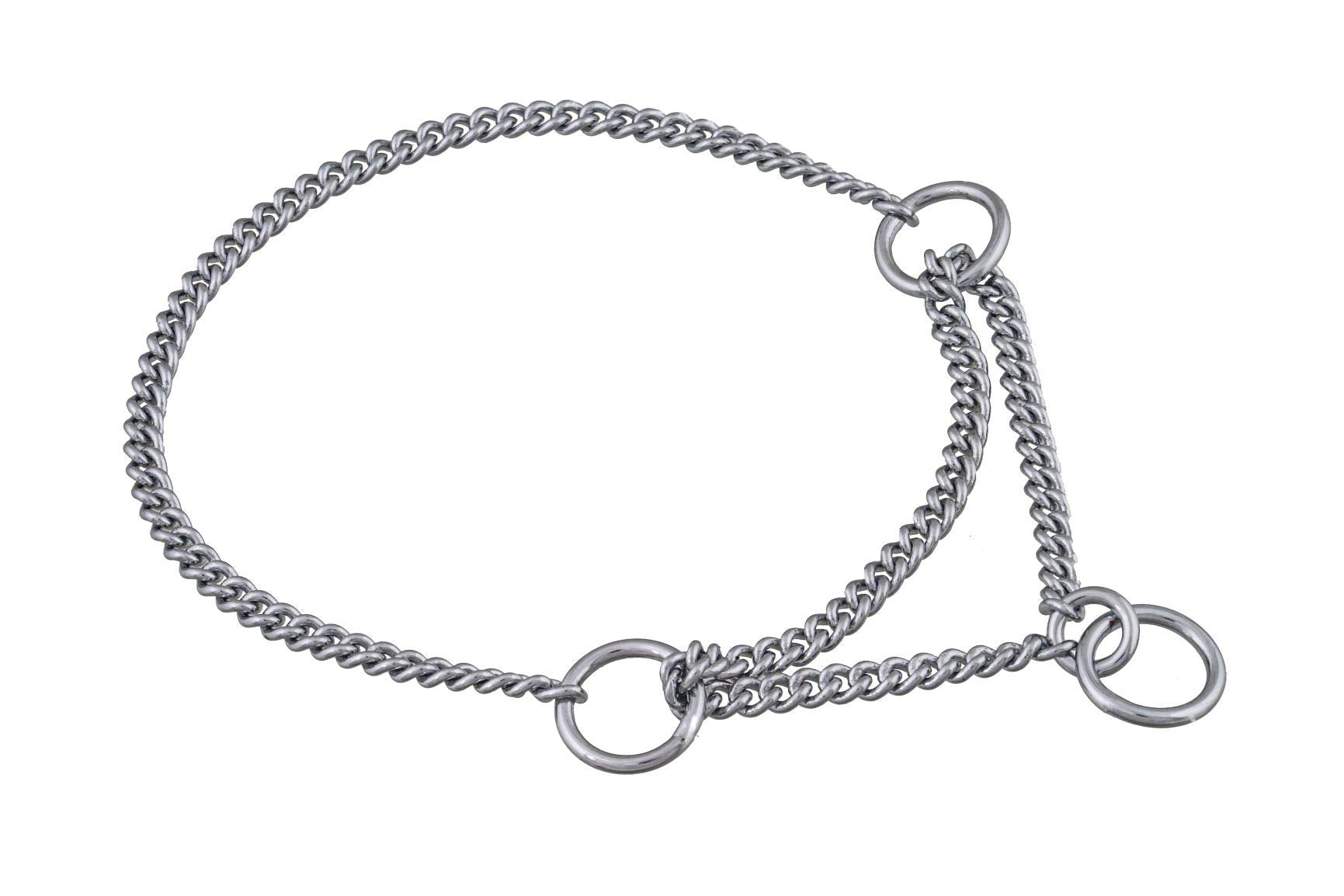 Alvalley Martingale Collar For Dogs - Show Chain Dog Collar - Made Of Brass - Safe, Easy To Handle - Suitable For Showing, Train