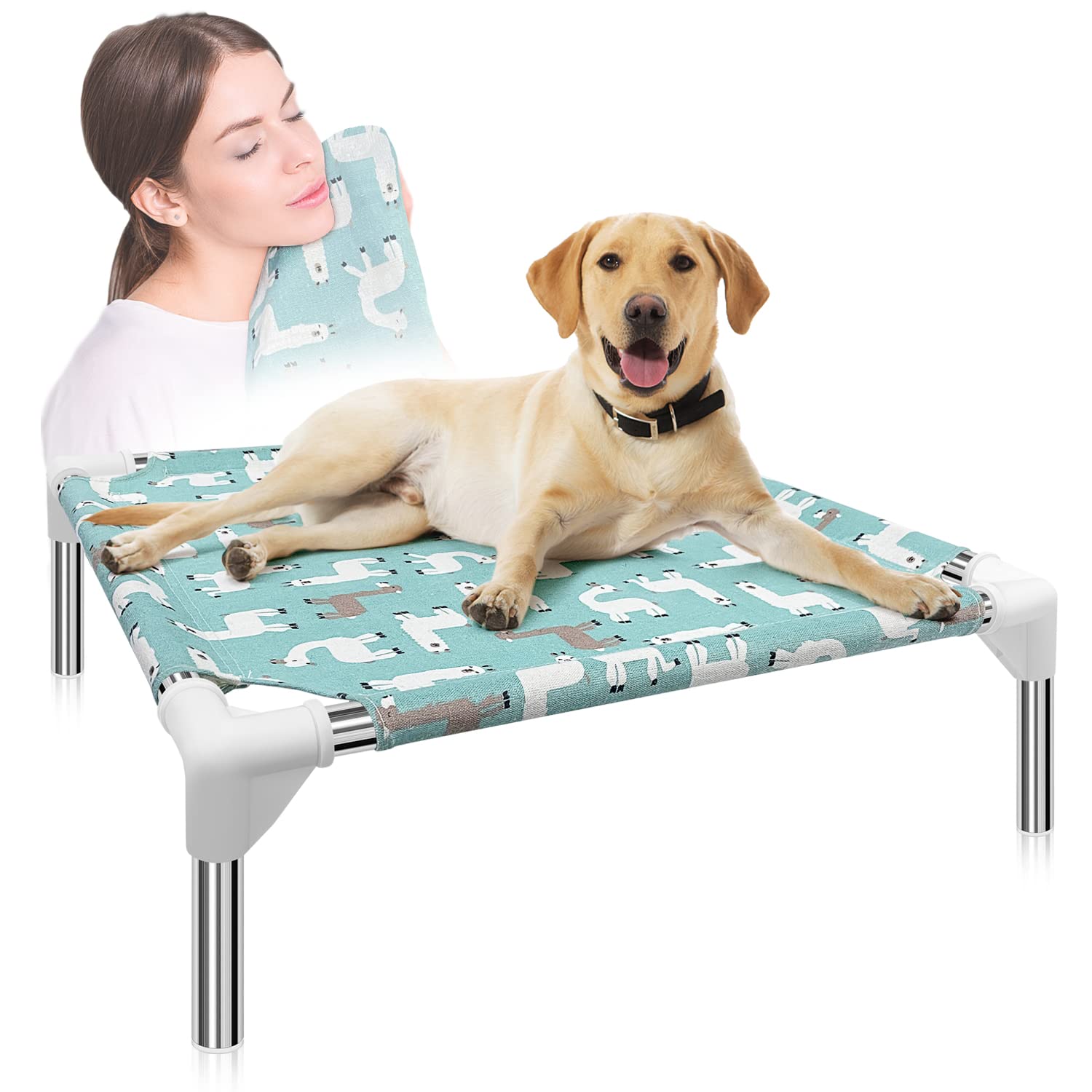 Elevated Dog Bed Pet Cot For Small Dogs, Indoor And Outdoor Use For Small Pets