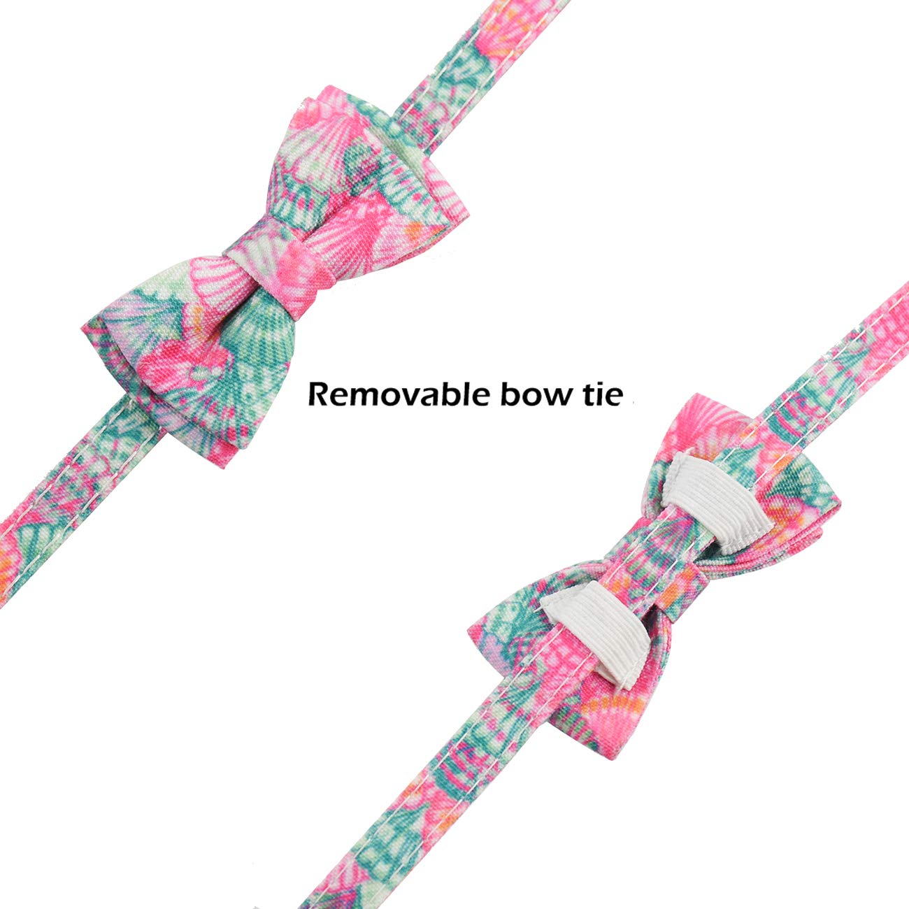 Bowtie Cat Collars Breakaway With Bell, Adjustable Cute Kitty Collars Safety Buckle Kitten Collar For Cat Puppy 7.5-11In (24)