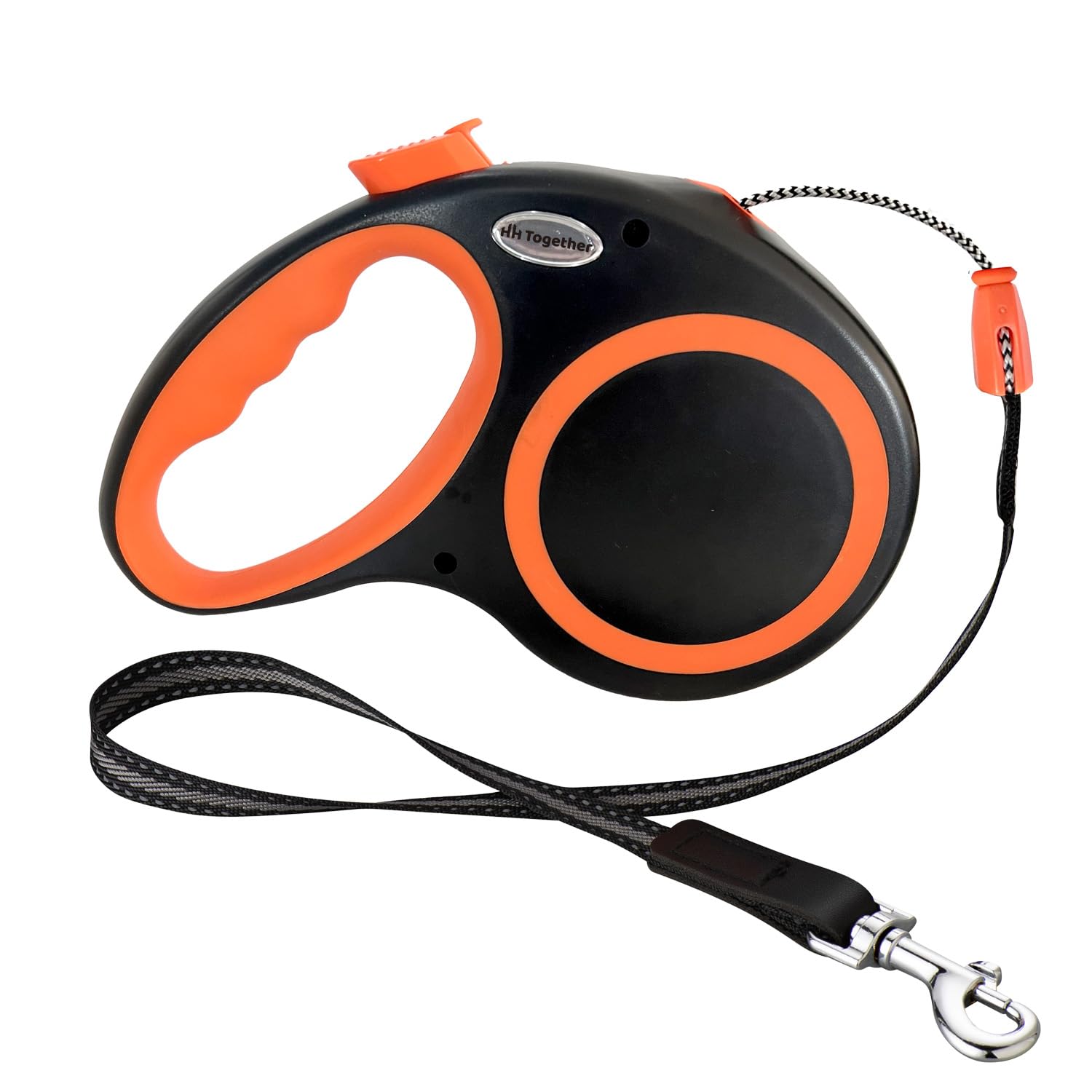 Retractable Dog Leash 30 Ft, Hh Together 360 Tangle-Free Leash For Medium Large Dogs Up To 77 Lbs, Heavy Duty, One-Handed Brake,