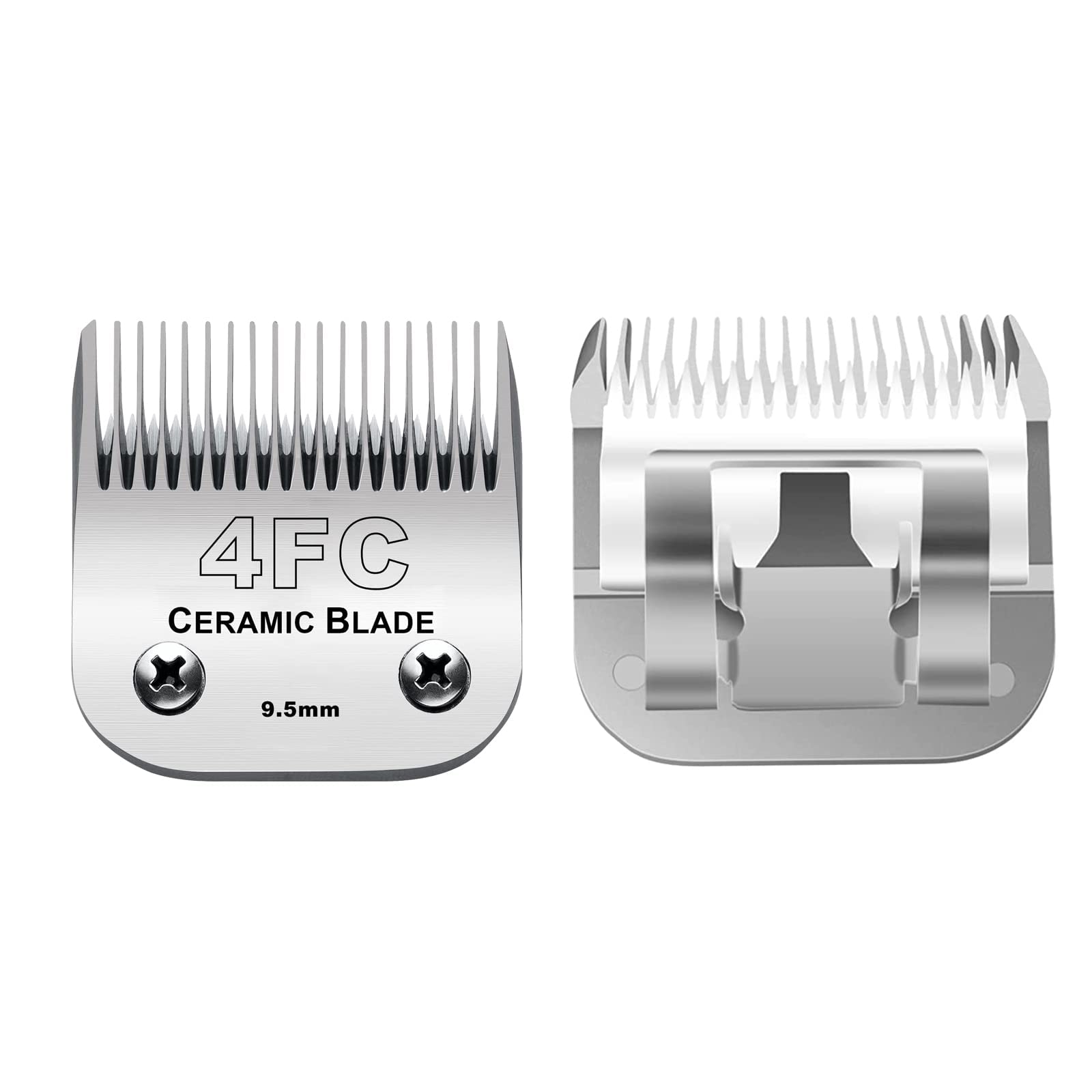 4Fc Blade Detachable Pet Clipper Replacement Blades Compatible With Andis Pet Clipper/Oster A5/Wahl Km Series Dog Clipper,Cerami