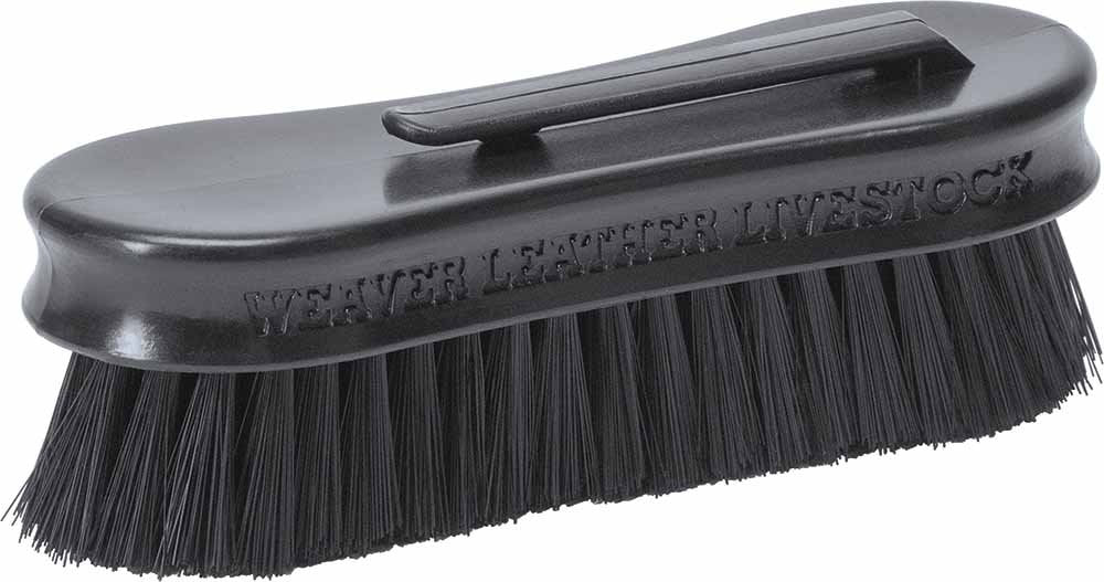 Weaver Leather Livestock Small Pig Face Brush Black, 1-1/2'' X 5''