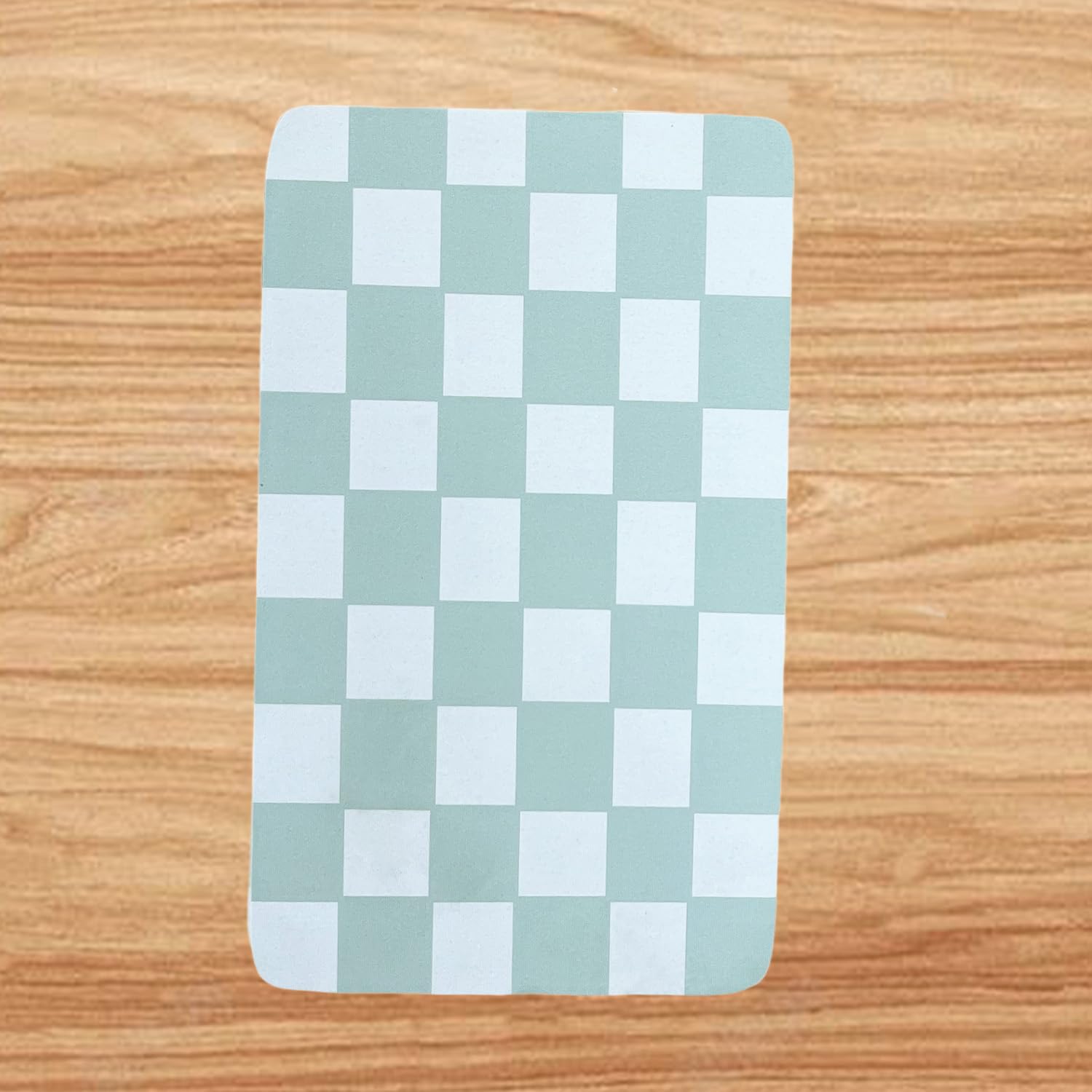 Cdoffice Cat Feeding Mat Dog Feeding Mat Absorbent Dog Cat Bowl Mat (Green, 12'' X19'')