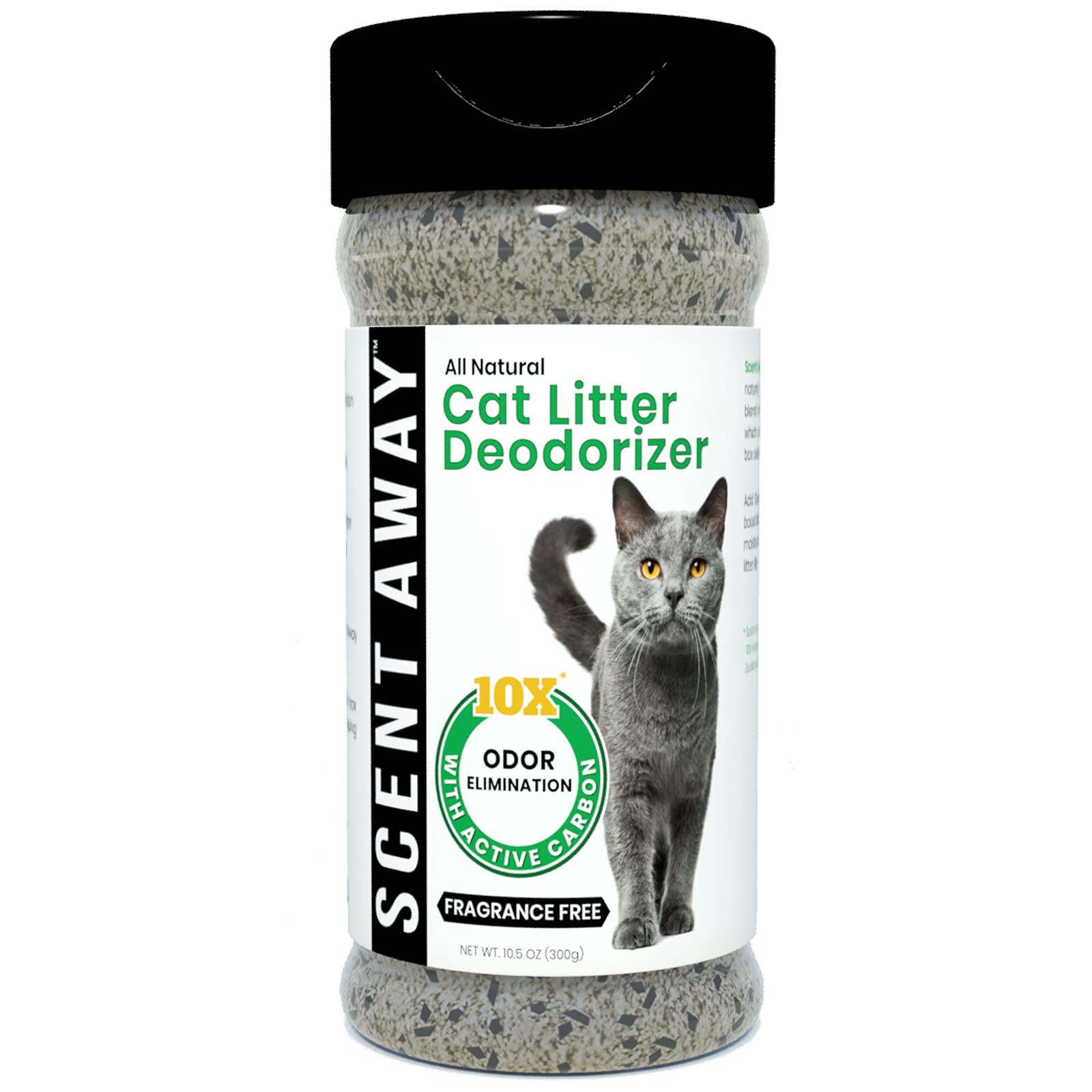 Scent Away Cat Litter Deodorizer Litter Box Odor Eliminator | Fragrance Free Cat Litter Deodorizer With Active Carbon | Eliminates Cat Odors And Smells To Keep Your Home Fresh And Clean (Pack Of 1)