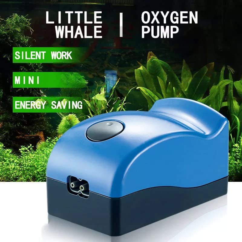Smoke Daddy Aquarium Air Pump, 3 Watt Silent Adjustable Aquarium Bubbler, Powerful Oxgen Pump For Fish And Turtle Tank Up To 20 Gallon