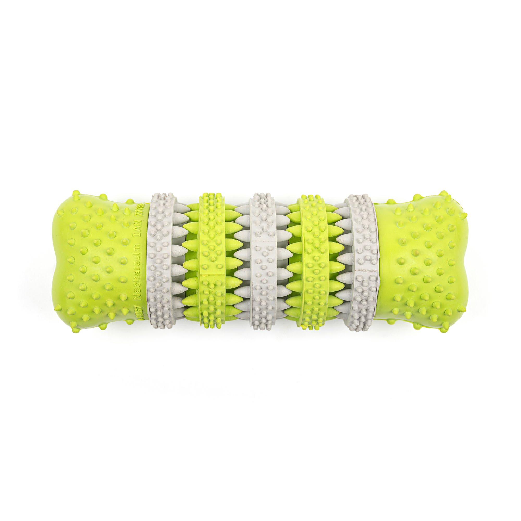 Heads Up For Tails Tail Lover Co. Spiky Rugby Chew Dog Toy  Green