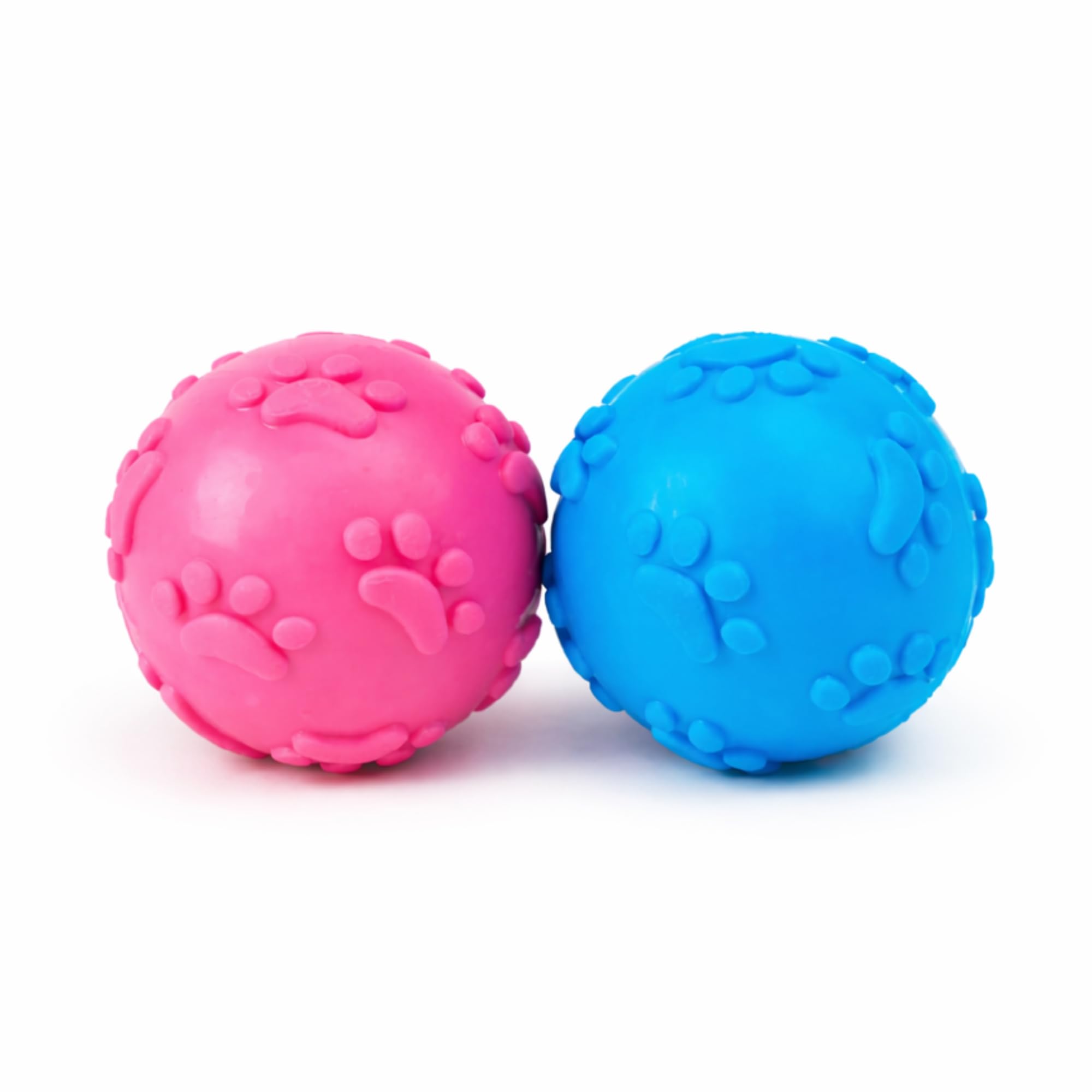 BohoBark Dog Squeaky Ball Toys, Dog Balls Chewing Toy for Aggressive Chewers, Squeaky Pet Toy, Puppy Teething Toys, Interactive 