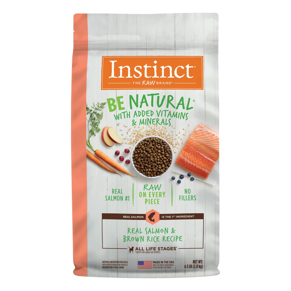 Instinct Be Natural Salmon & Brown Rice Dry Dog Food, 4.5 lb. Bag