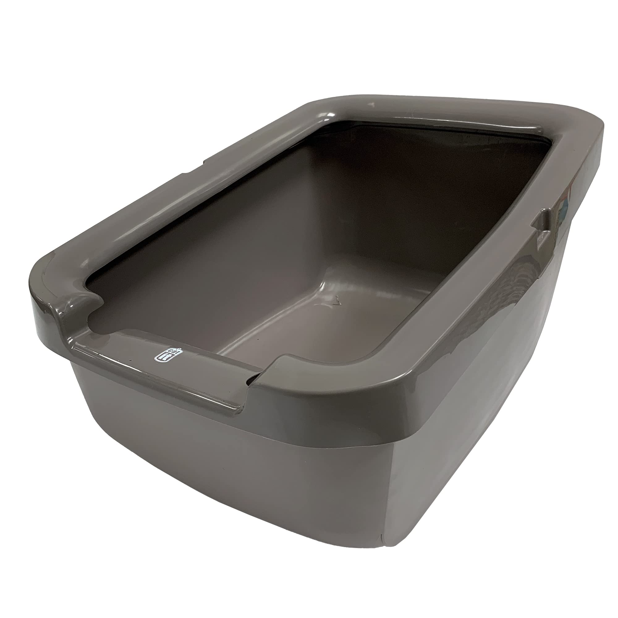 Catit Litter Pan With Rim, Warm Grey