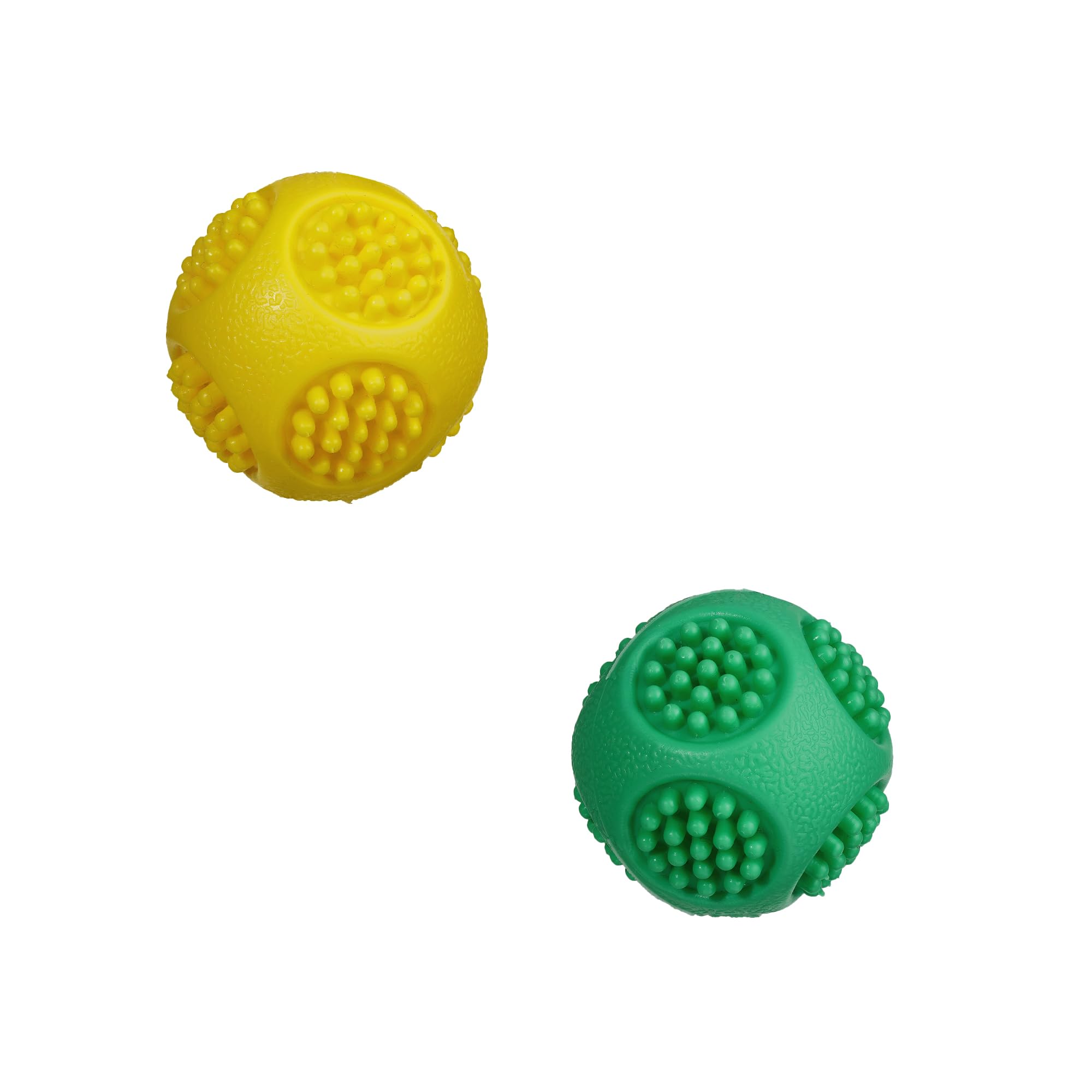 PETZOR Whistle Squeaky Sound Ball for Dog| Puppies and Small Breeds| (Pack of 2) Pet Supplies India| Interactive Playing Toy | C