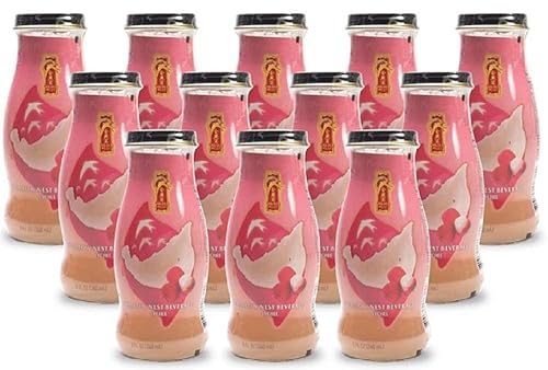 Golden Nest Premium Bird Nest Drink, Swallow Bird Nest 100% Natural - Made in USA, (??) 12 bottles x 240 ml (8oz) (Lychee)