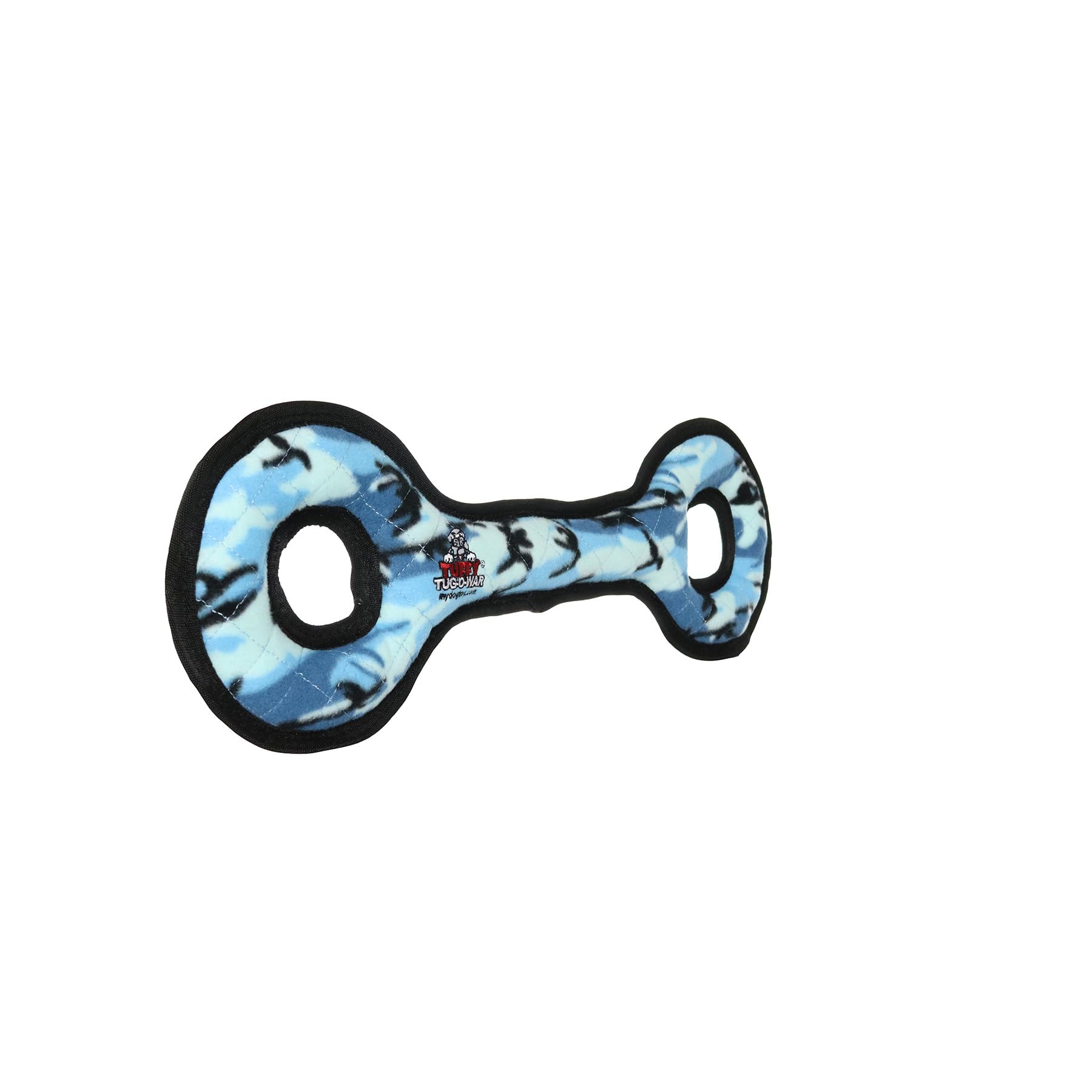 TUFFY- World's Tuffest Soft Dog Toy- Ultimate Tug-O-War- Camo Blue- Squeakers - Multiple Layers. Made Durable, Strong & Tough. I