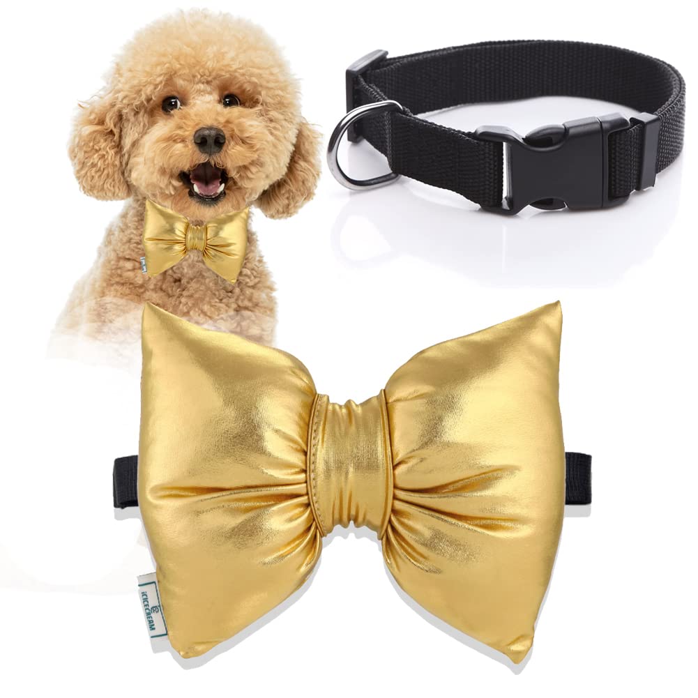Dog Collar With Bowtie, Durable Detachable Adjustable And Comfortable Bow Tie Dog Collar For Small Dogs Puppies And Cats, Neck 9