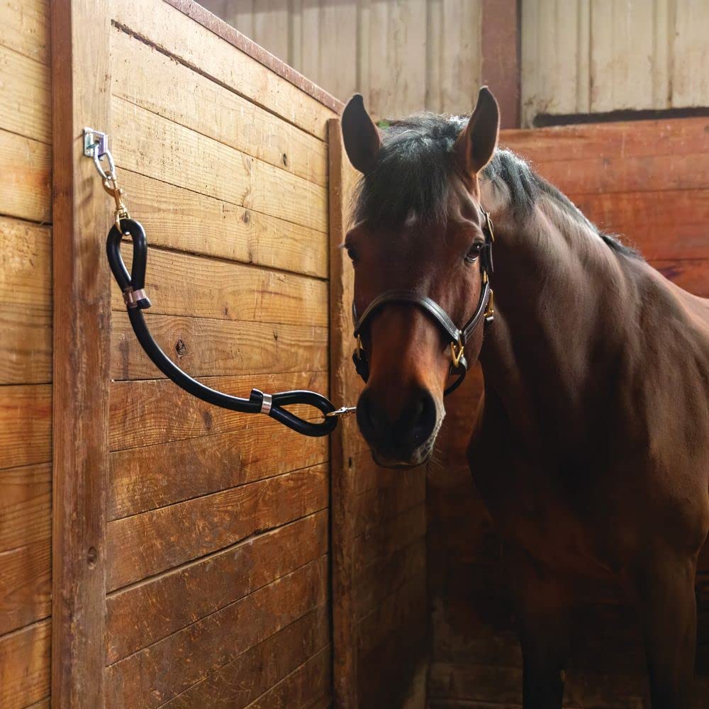 Dura-Tech Super Duty 1 Rubber Horse Tie | Optimal Stability for Nervous Horses | Superior Flexibility & Breakage Resistance | Ve