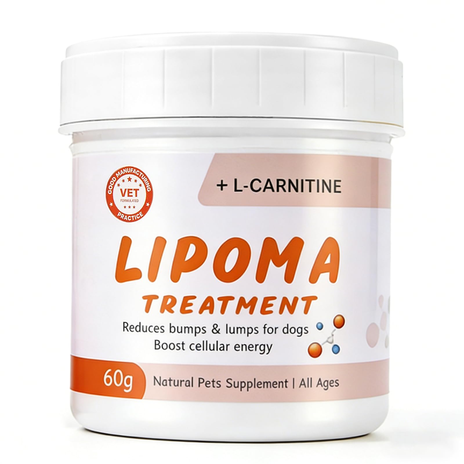 Lipoma Treatment for Dogs, L-Carnitine Reduces Fatty Lumps and Bumps, Vet-Formulated Natural Pet Supplement Boost Energy & Vital