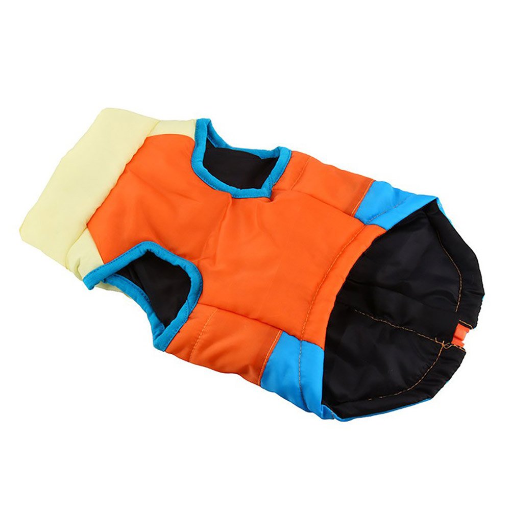 Marupet Winter Windproof Warm Dog Coat - Small Medium Dogs, Not Suitable For Big Dogs - Waterproof, Apricot/Orange/Blue, Xxs