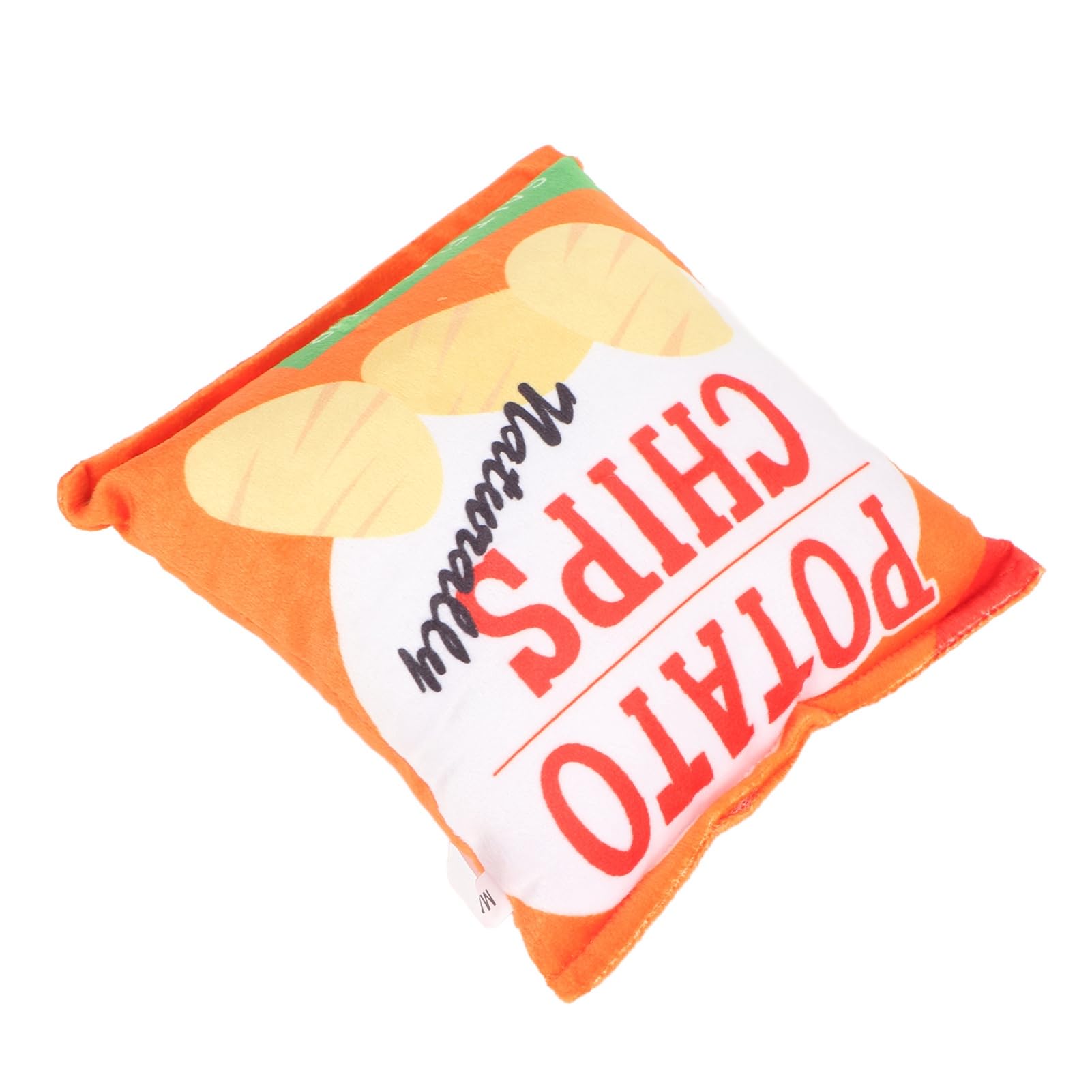 Potato Chips Plush Dog Toy, Interactive Dog Puzzle Toys Bite Resistant Built in Rattling Paper Plush Squeaky Dog Toy, Potato Chi