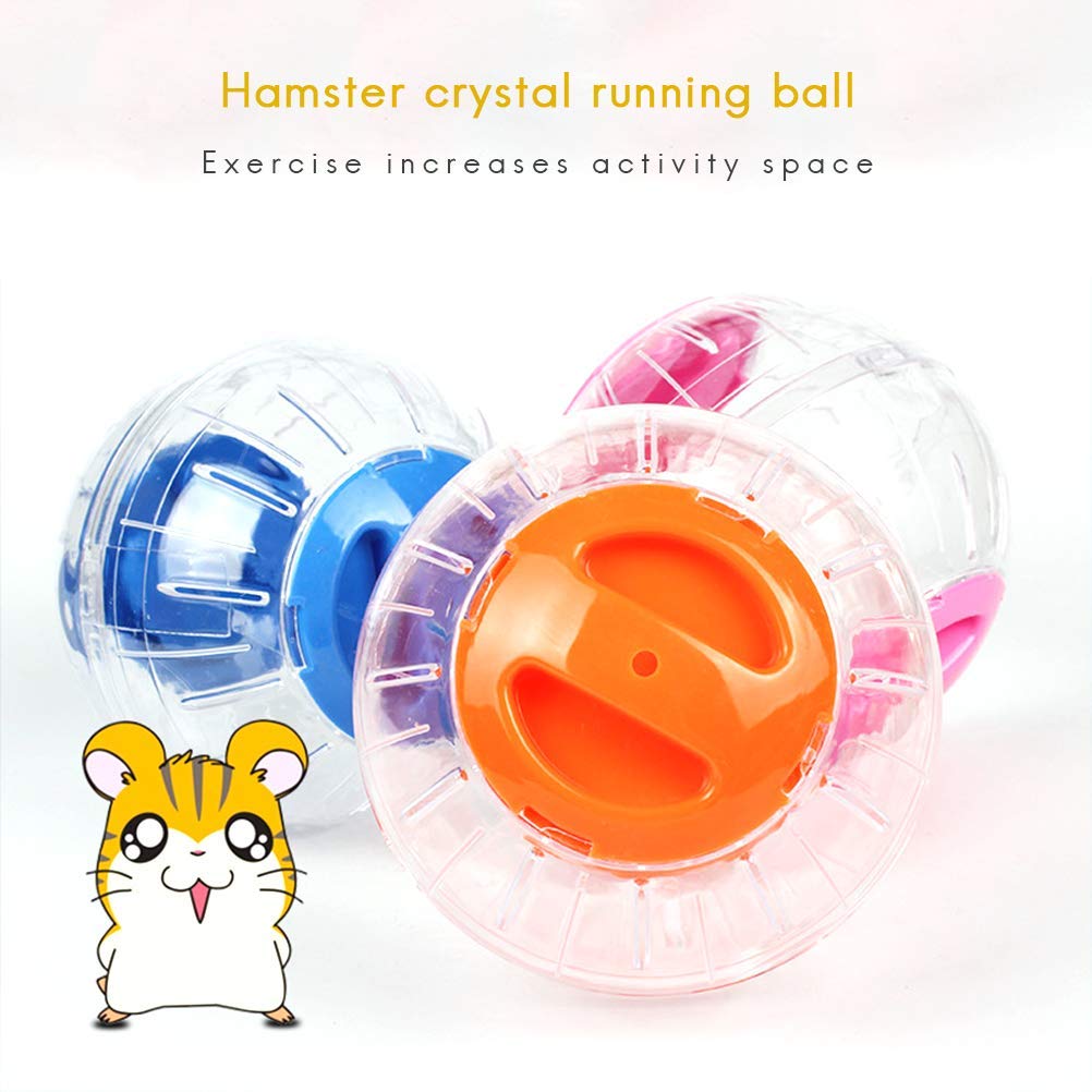 Mini New Cute Dwarf Hamster Running Ball 4.7 Inches Crystal Ball For Hamsters Small Silent Exercise Wheel Small Cage Accessories
