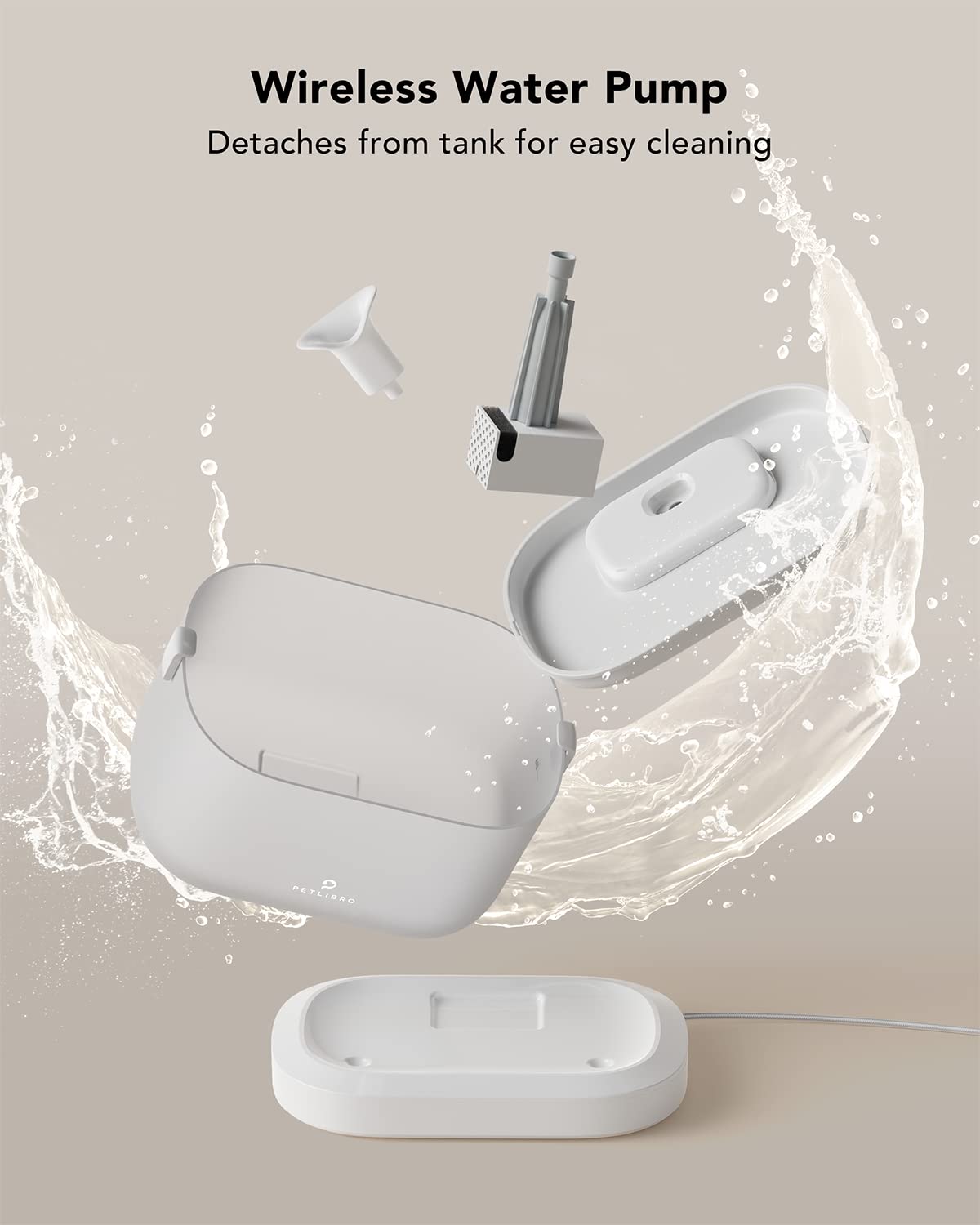 Petlibro 4 Packs Replacement Filters For Dockstream Cat Water Fountain Plwf105/Plwf115/Plwf005, 2 Months Set Of Replacement Filters For Ultra Quiet Pet Water Fountain