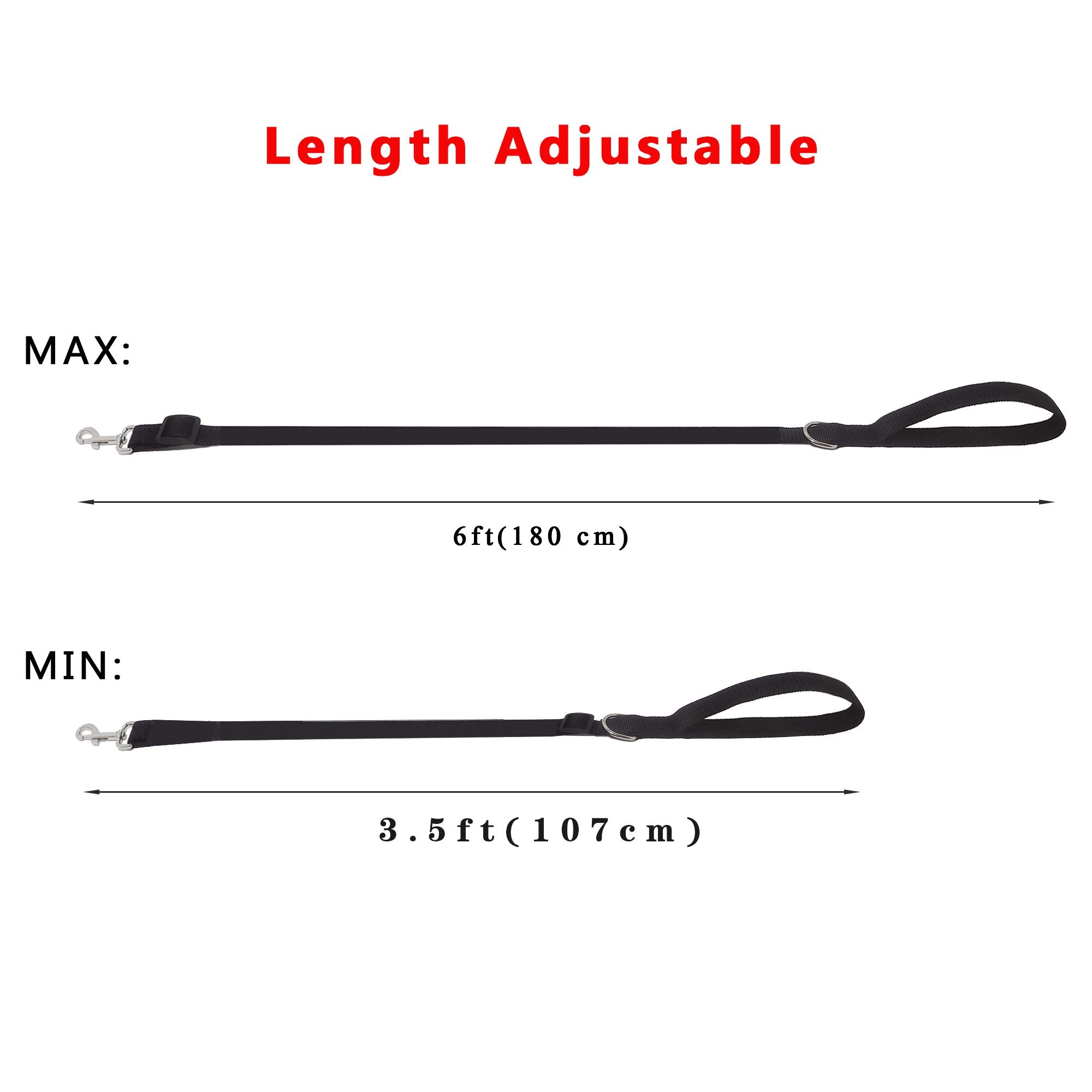 Taian Adjustable Nylon Dog Leash, 6 Foot Long Dog Leashes For Medium Large Dogs