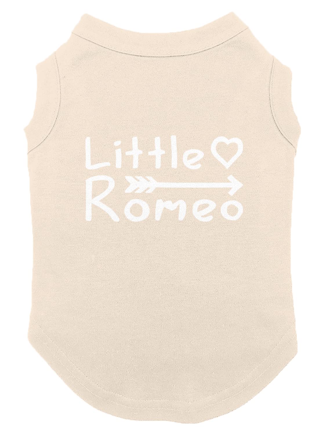 Little Romeo - Stud Handsome Cute Juliet Love Dog Shirt (Natural, Large)