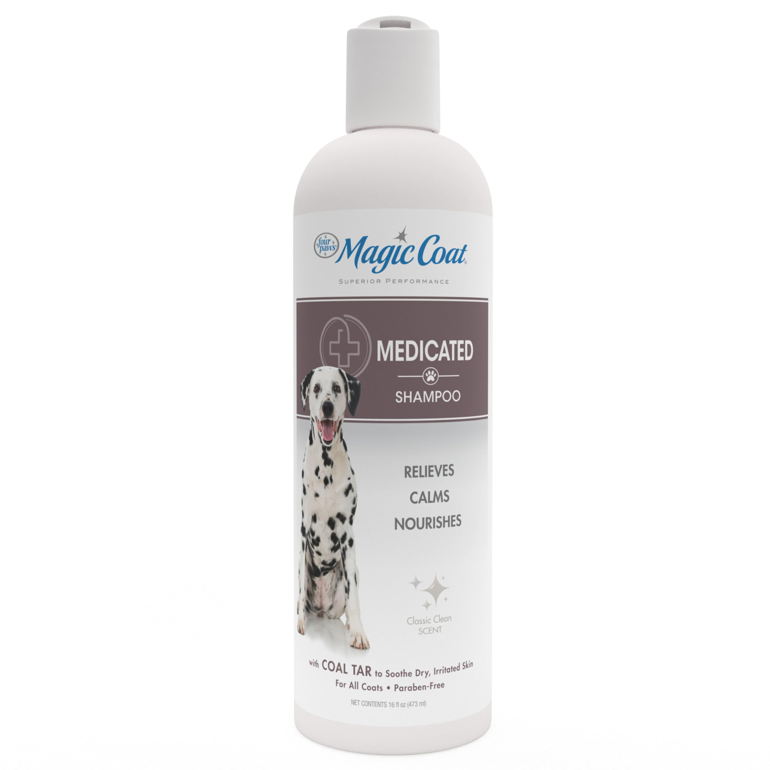 Four Paws Magic Coat Medicated Dog Shampoo for Skin Allergies 16 Ounce (1 Count)