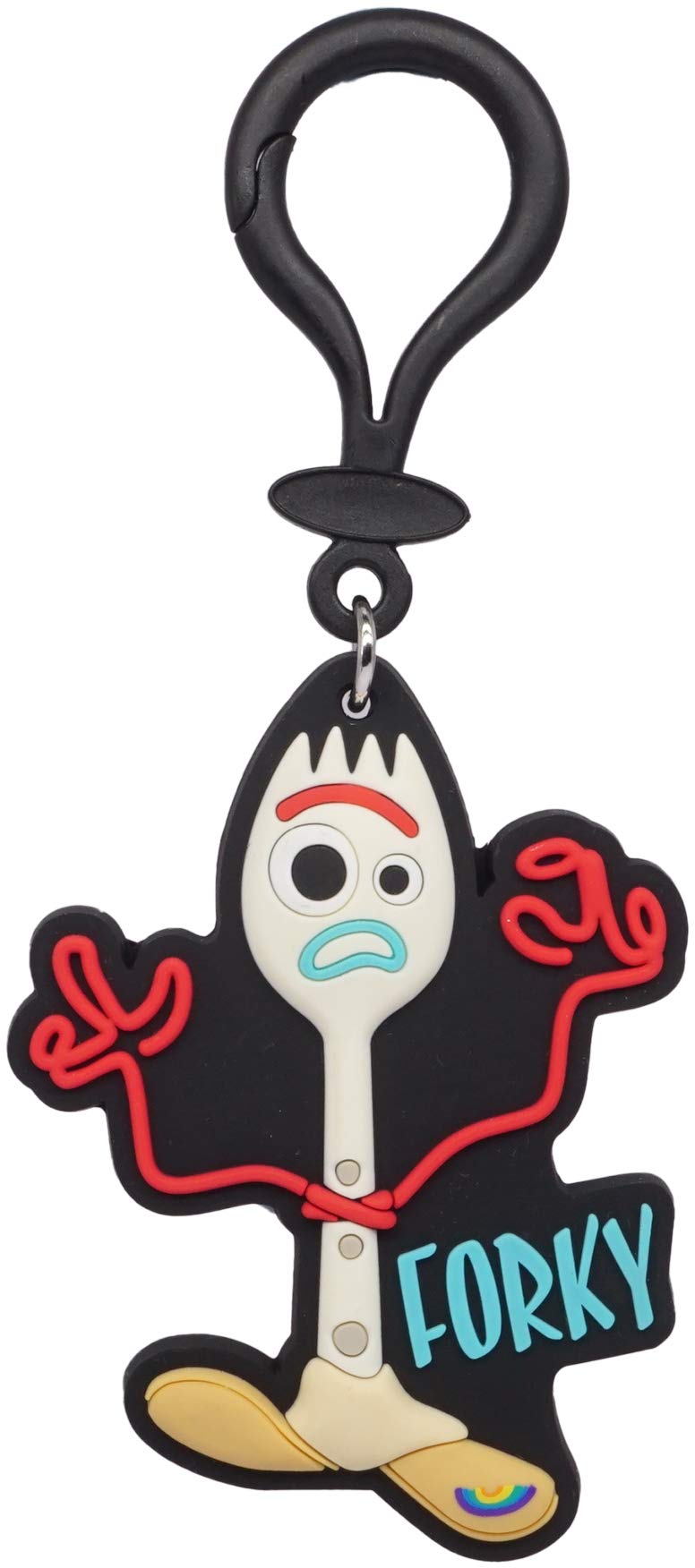 Disney Toy Story Forky Soft Touch Pvc Id Tag Bag Clip
