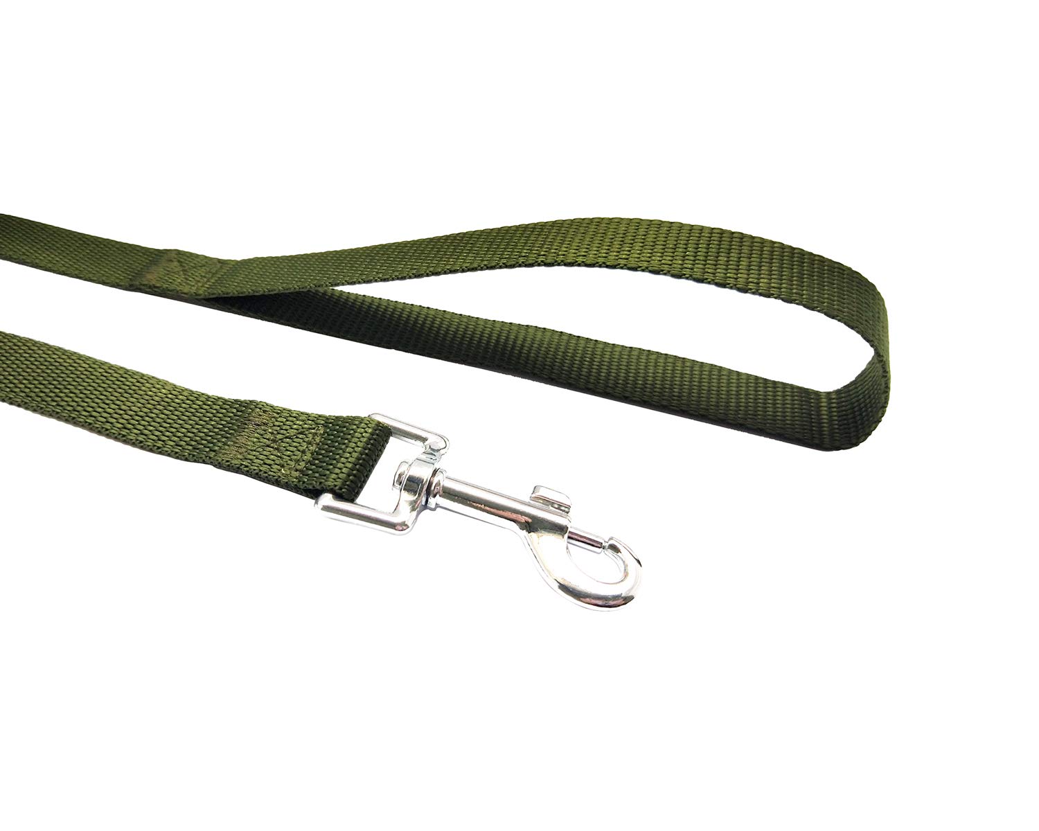 Nylon Training Dog Leash For Small Medium Large Dogs, 15Ft 20Ft 30Ft 50Ft Long Leash Dog/Puppy Lead For Obedience Recall Training, Camping (1' X 20Ft, Green)