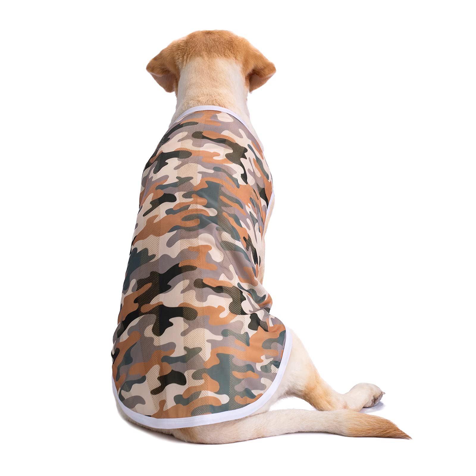 Pet Clothes, Large Dog Shirt Camouflage T Shirt Breathable Dog Sunscreen Clothes Outfits Vest Apparel For Medium Large Dogs (26/