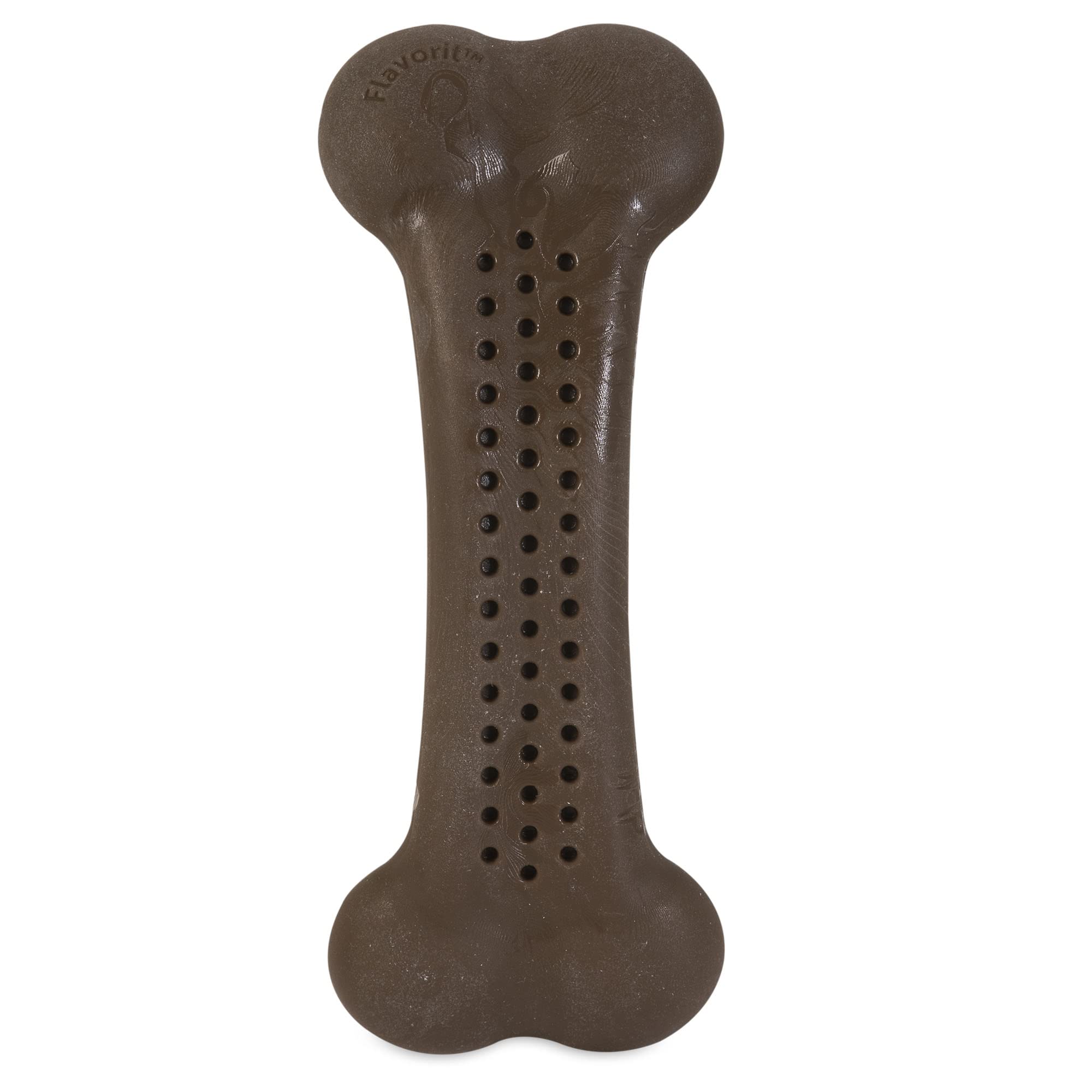 Pet Qwerks Flavorit BarkBone - Fillable Dog Bone for Moderate Chewers - Mesquite Chicken Flavor - 5.5