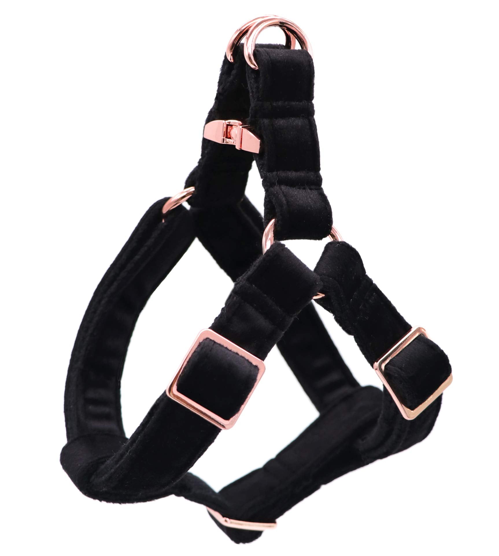 Aring Pet Dog Halter Harness, Velvet Dog Harness, No Pull Dog Halter Harness, Adjustable Heavy Duty Dog Harness For Small Medium Large Dogs