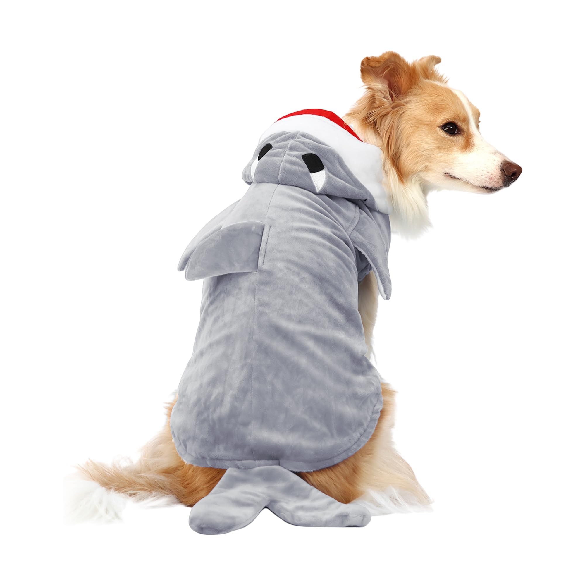 Nacoco Halloween Pet Shark Costume - Dog Cute Clothes Hoodie Cat Warm Outfit Coat Apparel For Small Medium Large Dogs And Cats (