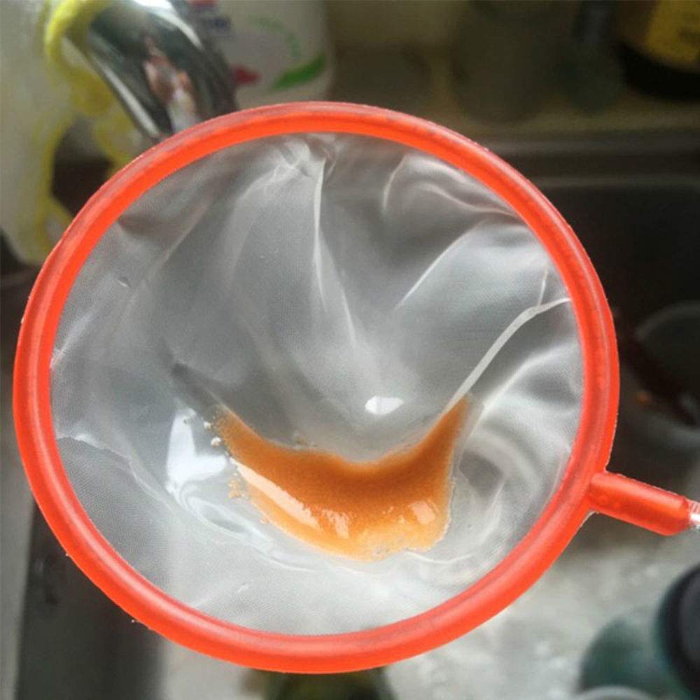 DGZZI Aquarium Fish Net 5PCS Plastic Artemia Sieves Super Dense Mesh Aquarium Fish Tank Tool for Artemia Eggs New Born Fish 10cm