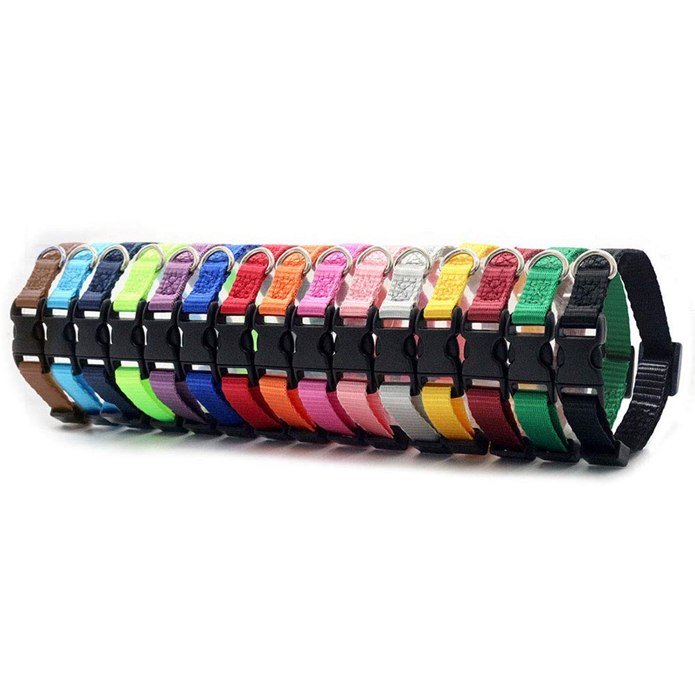 Love Dream Puppy Id Collars - 15Pcs Soft Nylon Adjustable Puppy Whelping Collars For Litter Identification For Newborn Puppies & Kittens (S(6.9'-10.2'))
