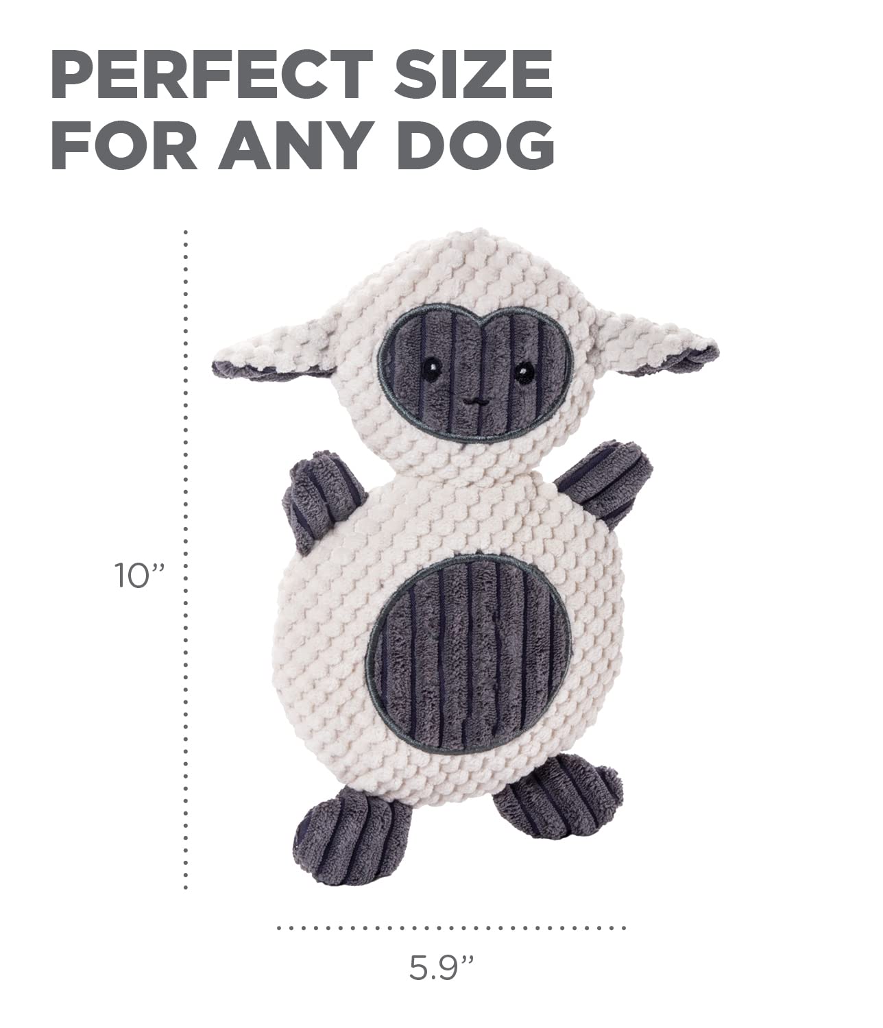 Outward Hound By Charming Pet Animates Lamb Plush Squeaky Dog Toy